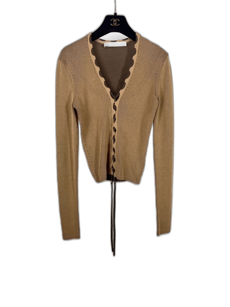 Bluedot Dion Lee V-Neck Knit Long Sleeve Top