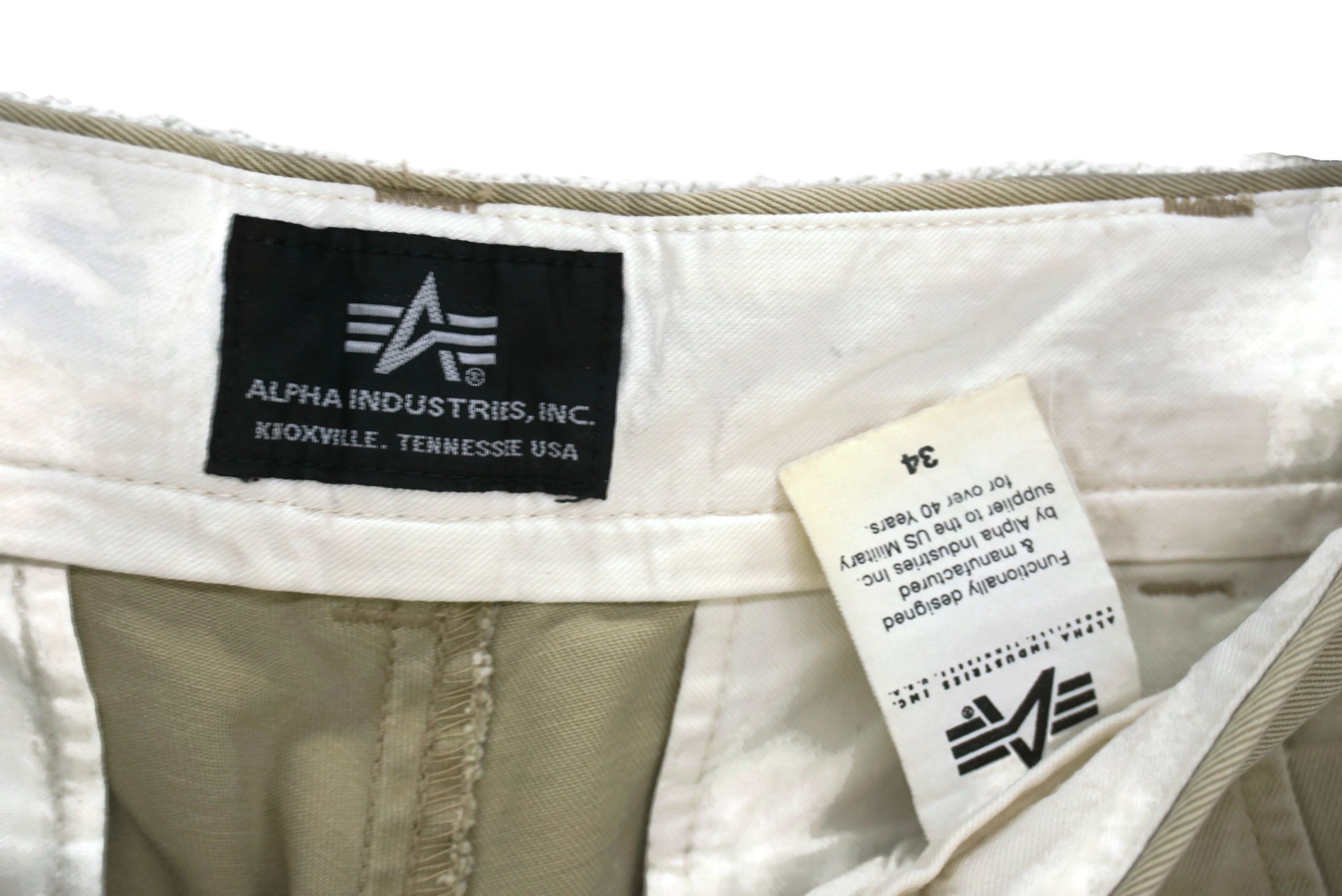 Alpha Industries Alpha Industries Pants Size W34xL30 Distressed Combat Chino Size US 34 / EU 50 - 16 Thumbnail