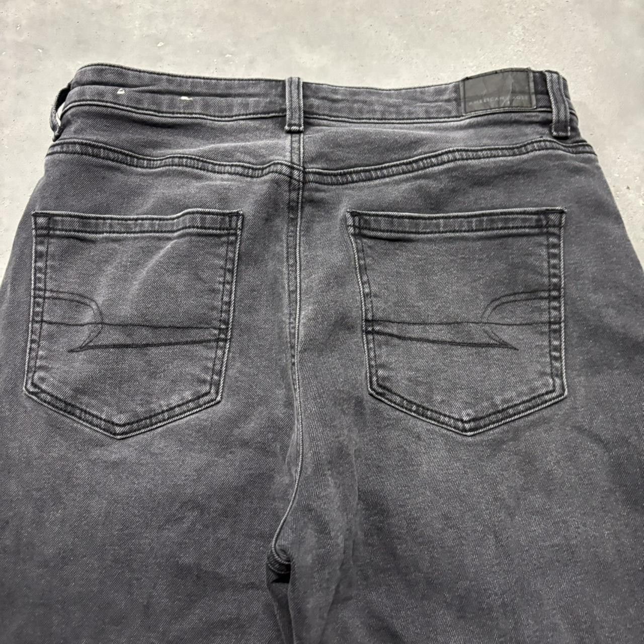 Japanese Brand × Vintage Crazy Vintage Y2K/2000s Grunge Faded Black Denim Jeans! Size US 29 - 7 Thumbnail