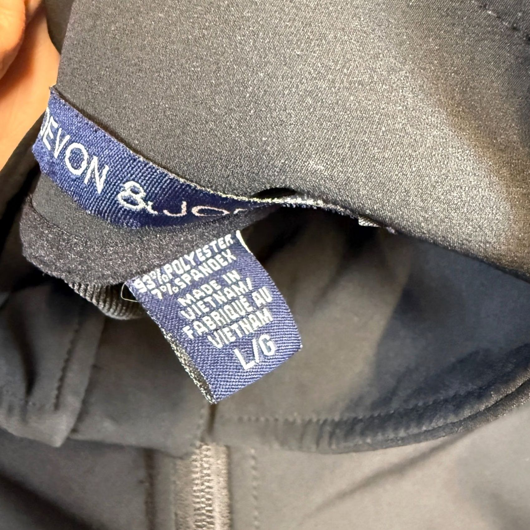 Logo 7 Devon & Jones Jacket Mens L Black Softshell Full Zip Mock Neck Size PSC Logo Size US L / EU 52-54 / 3 - 3 Thumbnail