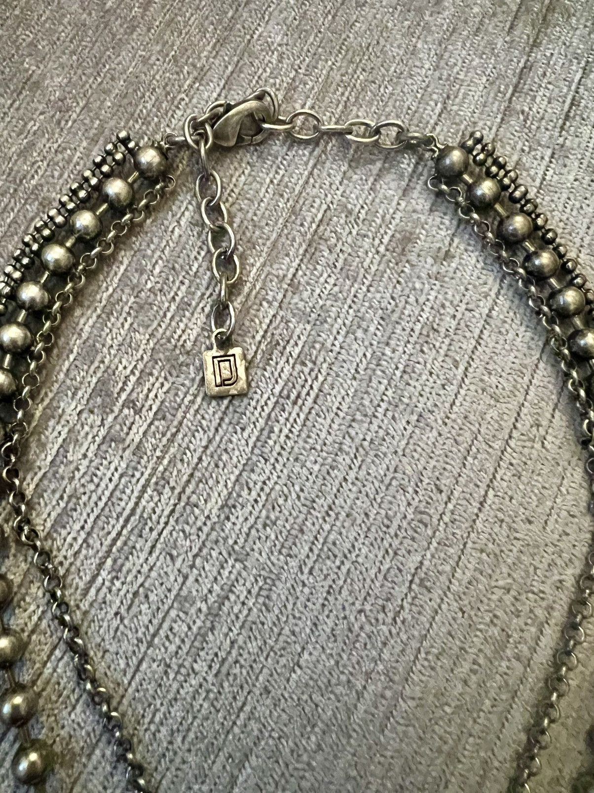 Other Silver multi-coloured crystal necklace Size ONE SIZE - 1 Thumbnail