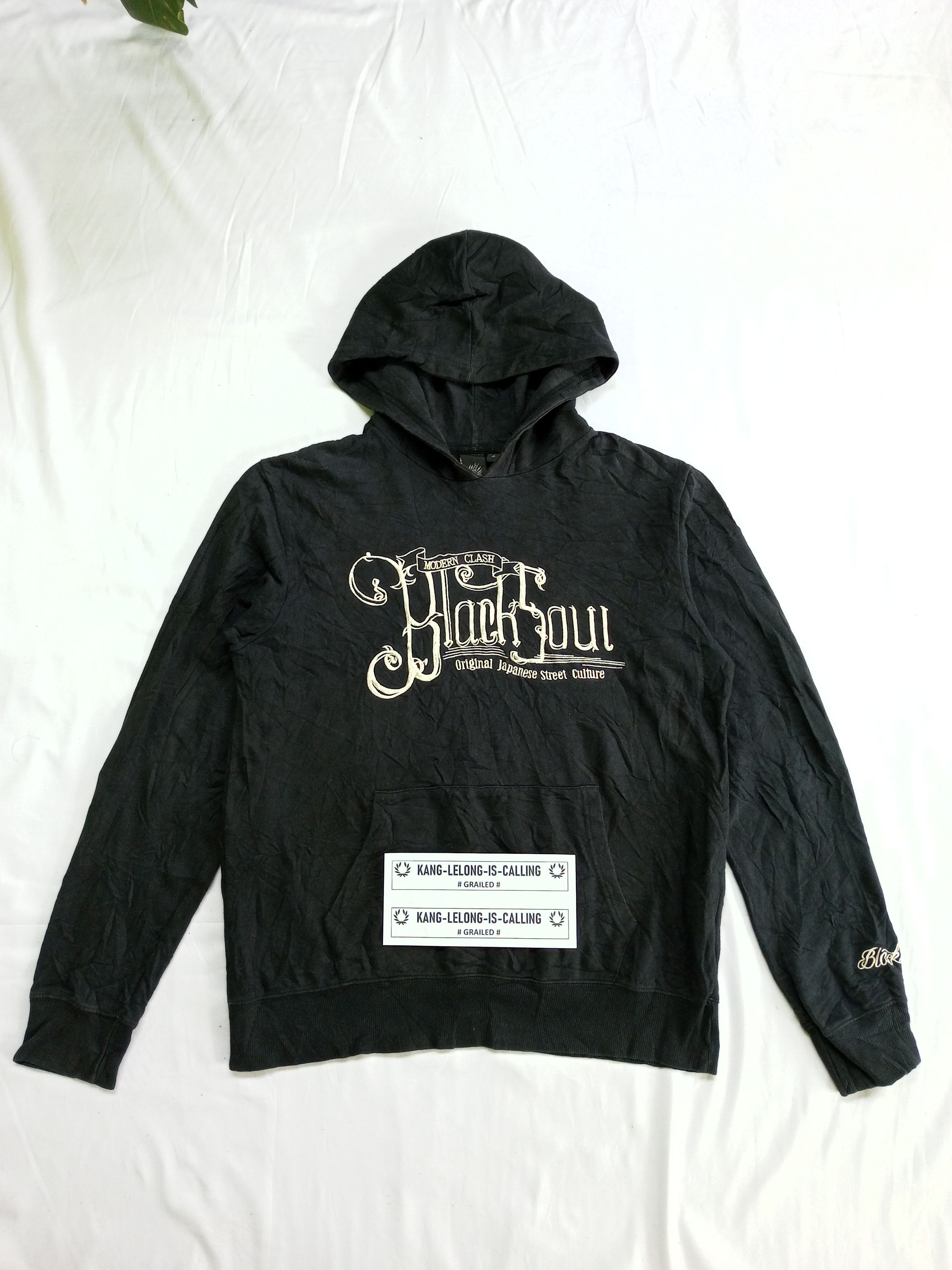 Japanese Brand Oniarai BLACK SOUL Embroidery Poem Japanesebrand Hoodie Size US M / EU 48-50 / 2 - 2 Thumbnail