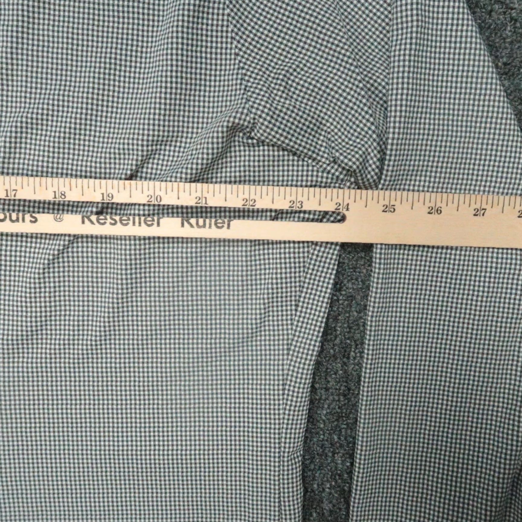 Mizzen+Main Mizzen+Main Shirt Mens 2XL XXL Slim Button-Up Long Sleeve Black White Gingham Trim Fit Check Pattern Wu? Size US XXL / EU 58 / 5 - 6 Thumbnail