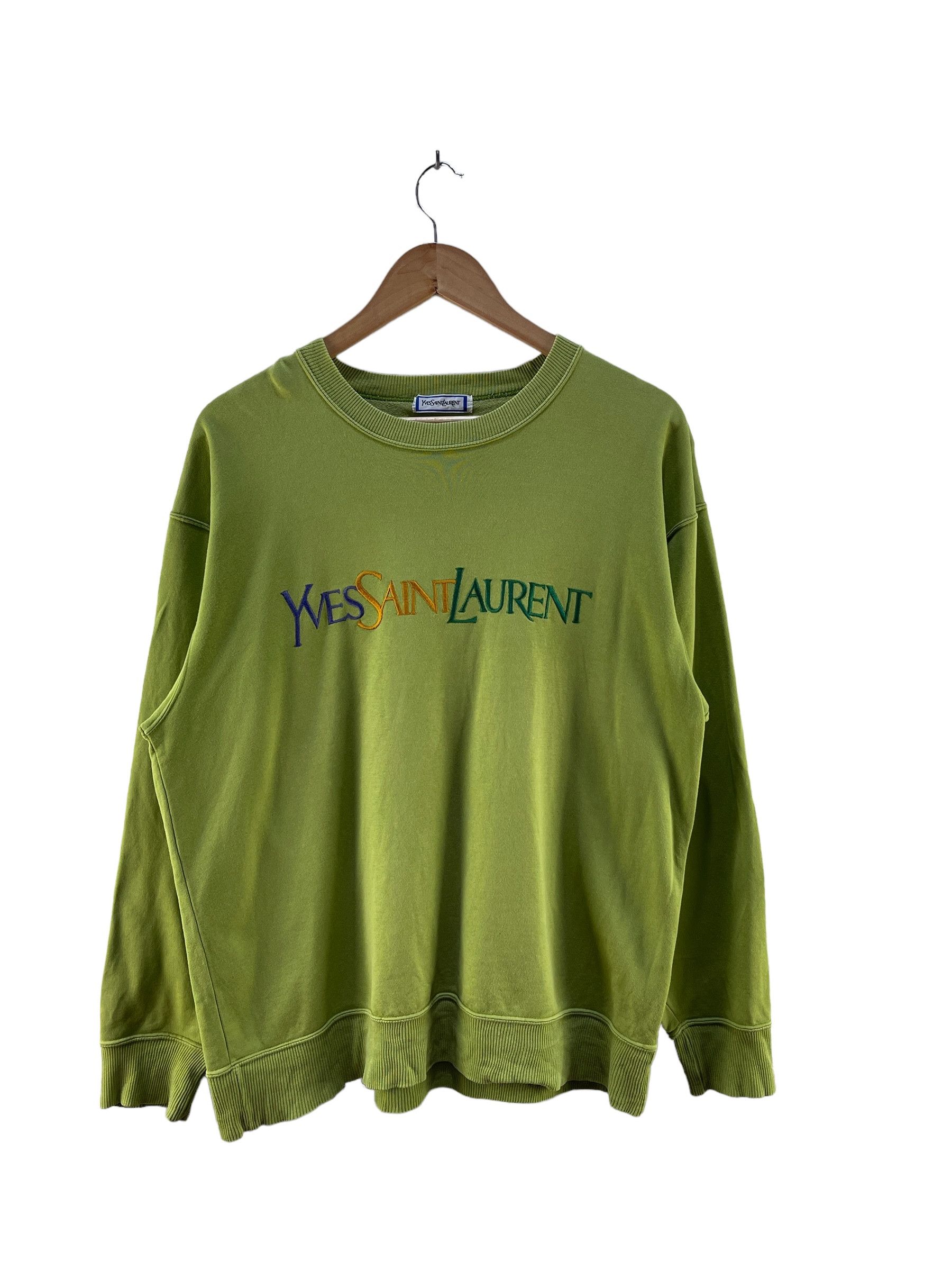 Vintage yves saint laurent sweatshirt sales
