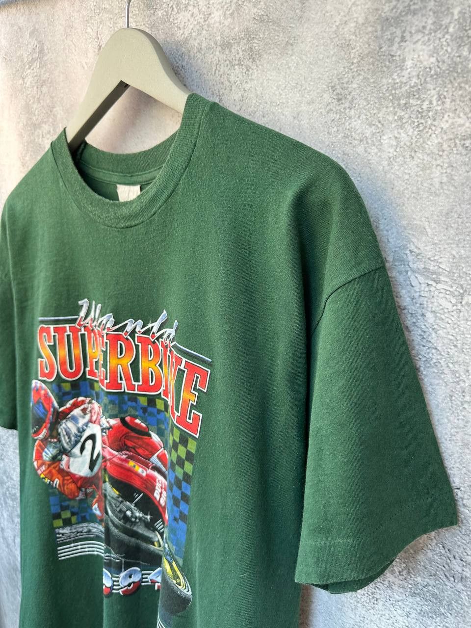 Vintage Carl Fogarty World Super Bike 1994 Vintage Ducati #2 T-Shirt Size US M / EU 48-50 / 2 - 6 Thumbnail