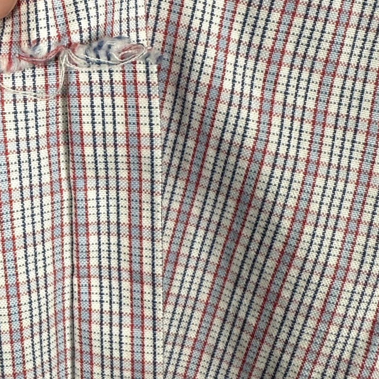 Charles Tyrwhitt Charles Tyrwhitt Mens Dress Shirt Red Blue Plaid Button Down Long Sleeve 16.5 Size 46R - 6 Thumbnail