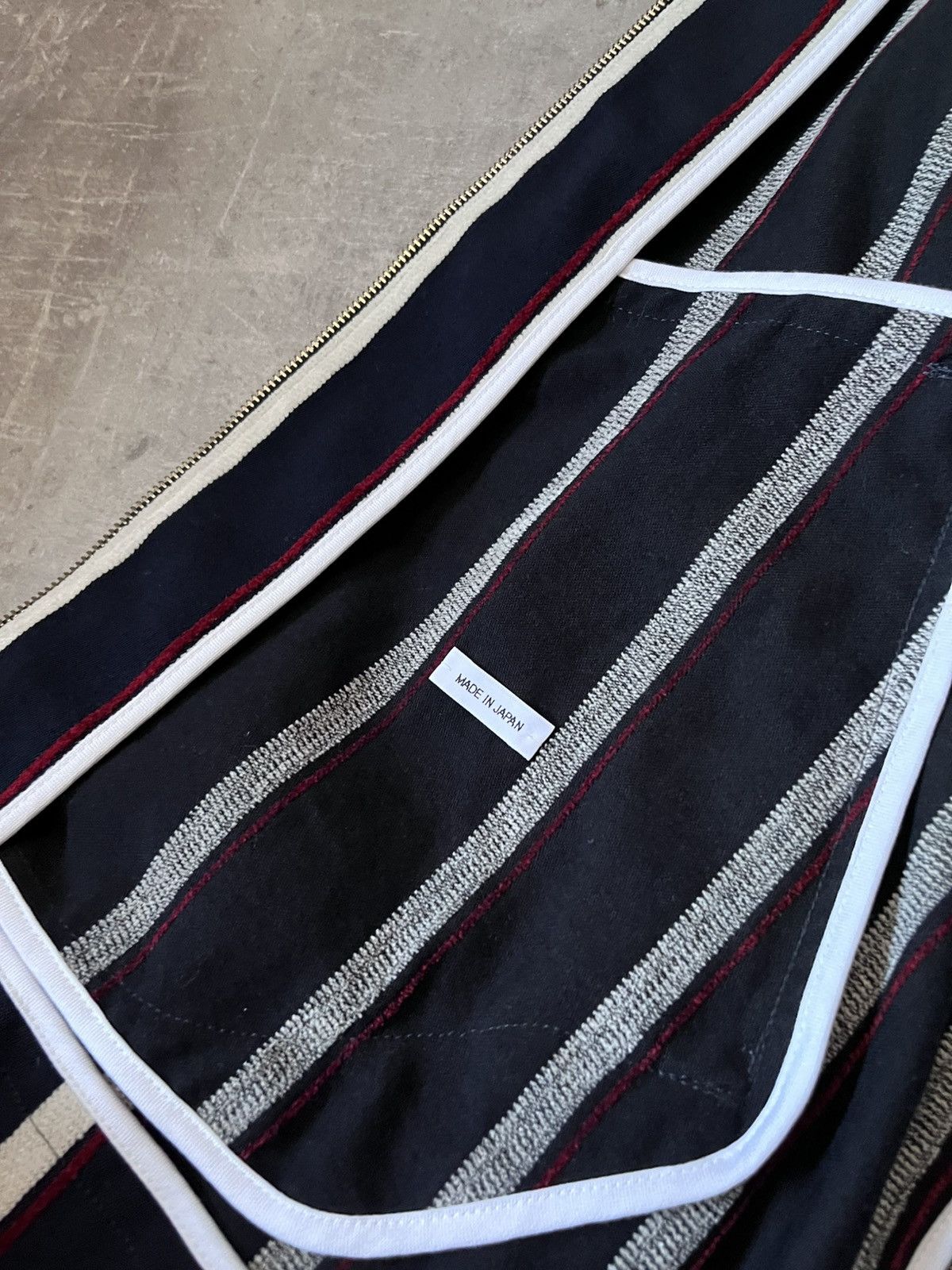 Thom Browne Thom Browne striped jacket cotton wool navy white red Size US L / EU 52-54 / 3 - 12 Thumbnail