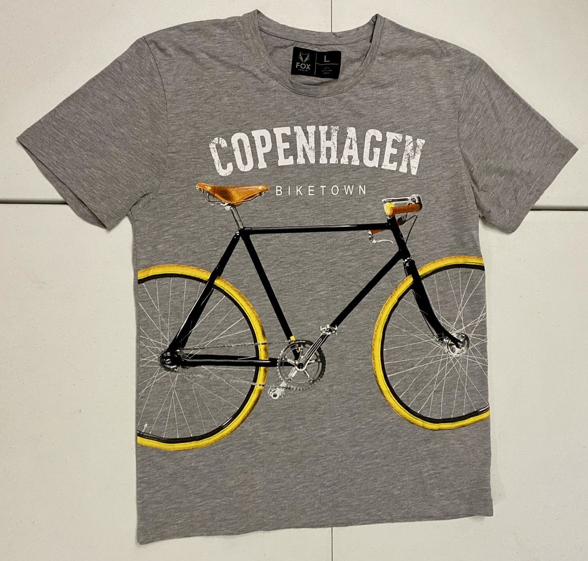 Other Men’s Fox Premium Amsterdam Biketown Crewneck Tee L VGC Size US L / EU 52-54 / 3 - 1 Thumbnail
