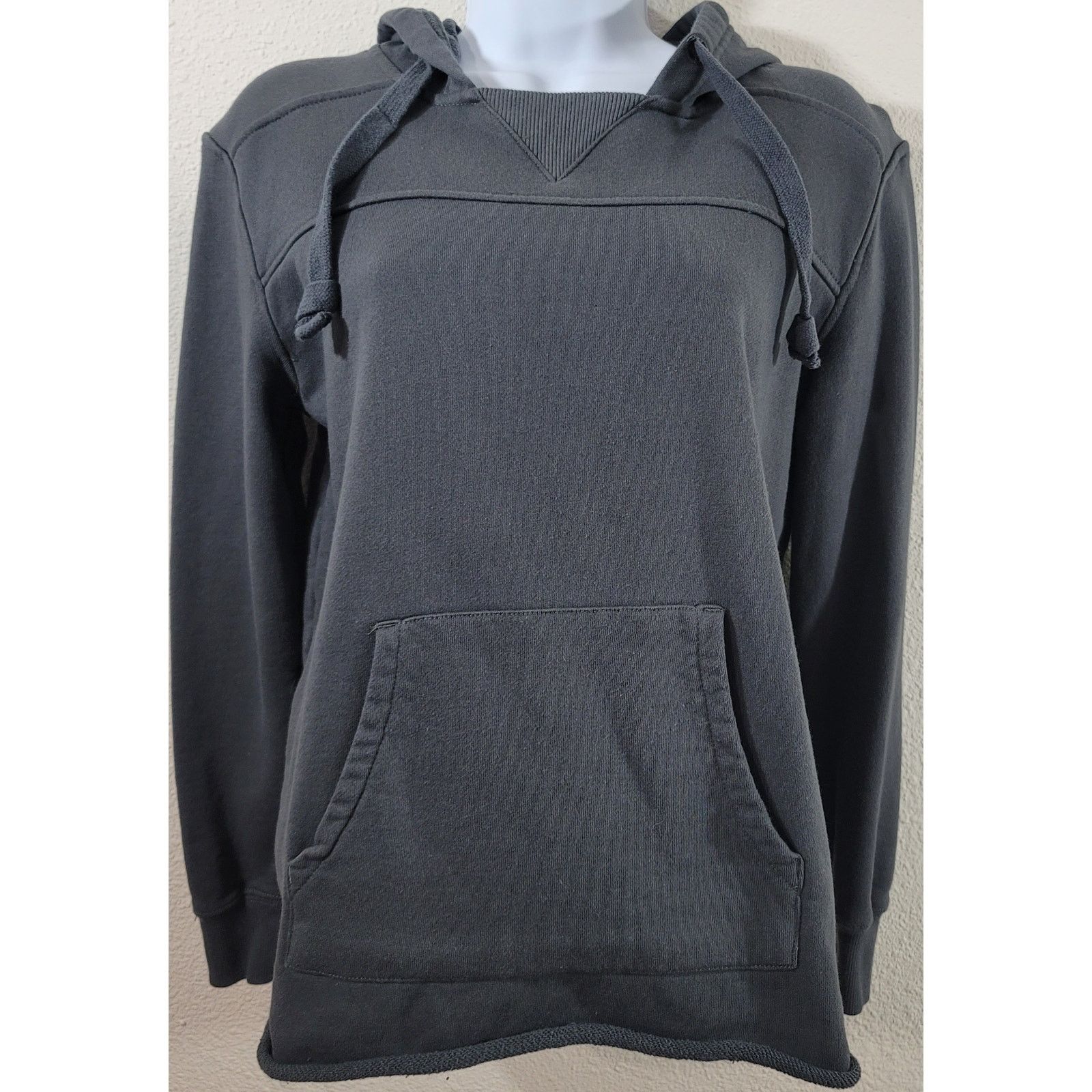 Other Modern Canvas Dark Gray Cropped Hoodie Sweatshirt Small Size S / US 4 / IT 40 - 1 Thumbnail
