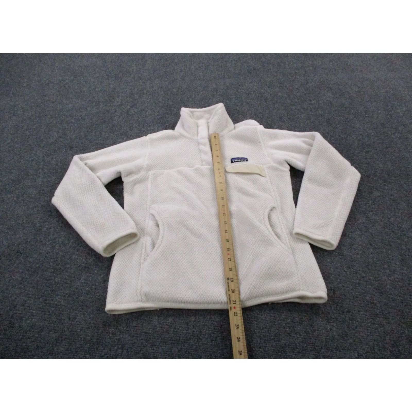 Patagonia Patagonia Snap T Fleece Jacket Women XS White Polartec Fuzzy Jumper Hiking 25442 Size XS / US 0-2 / IT 36-38 - 3 Thumbnail