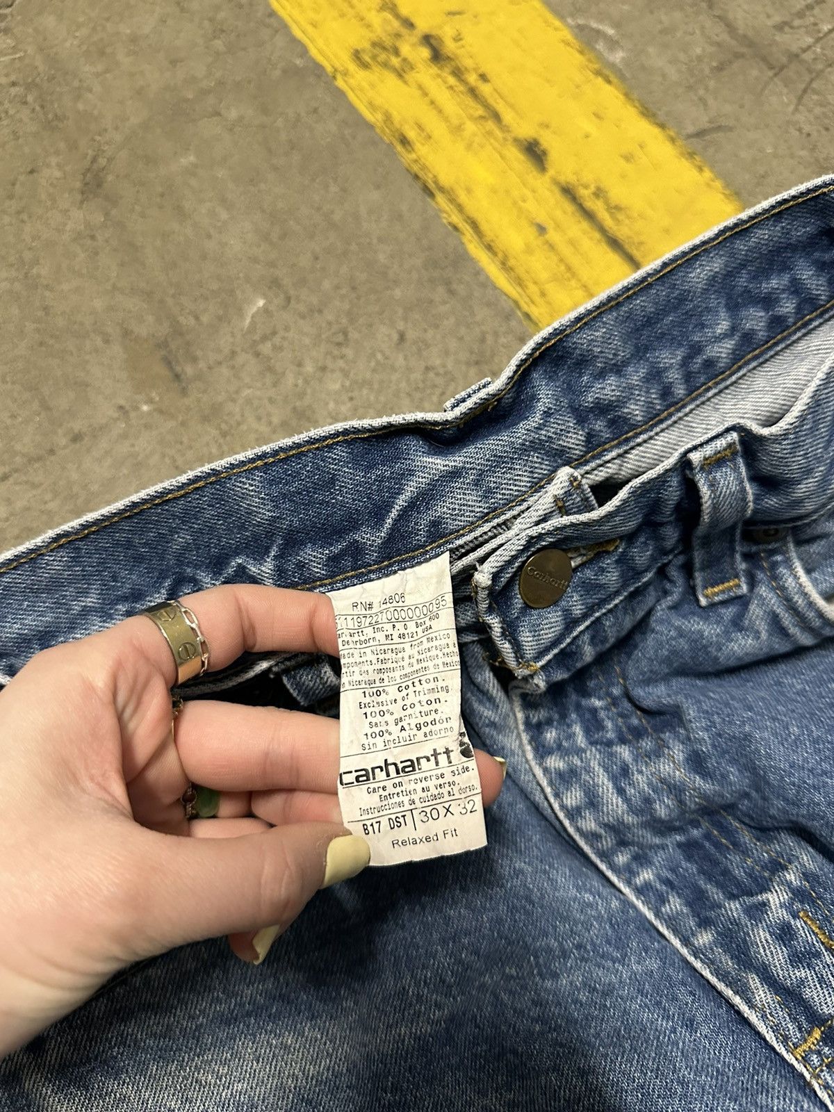 Carhartt × Vintage Vintage carhartt straight leg jeans Size US 29 - 9 Thumbnail