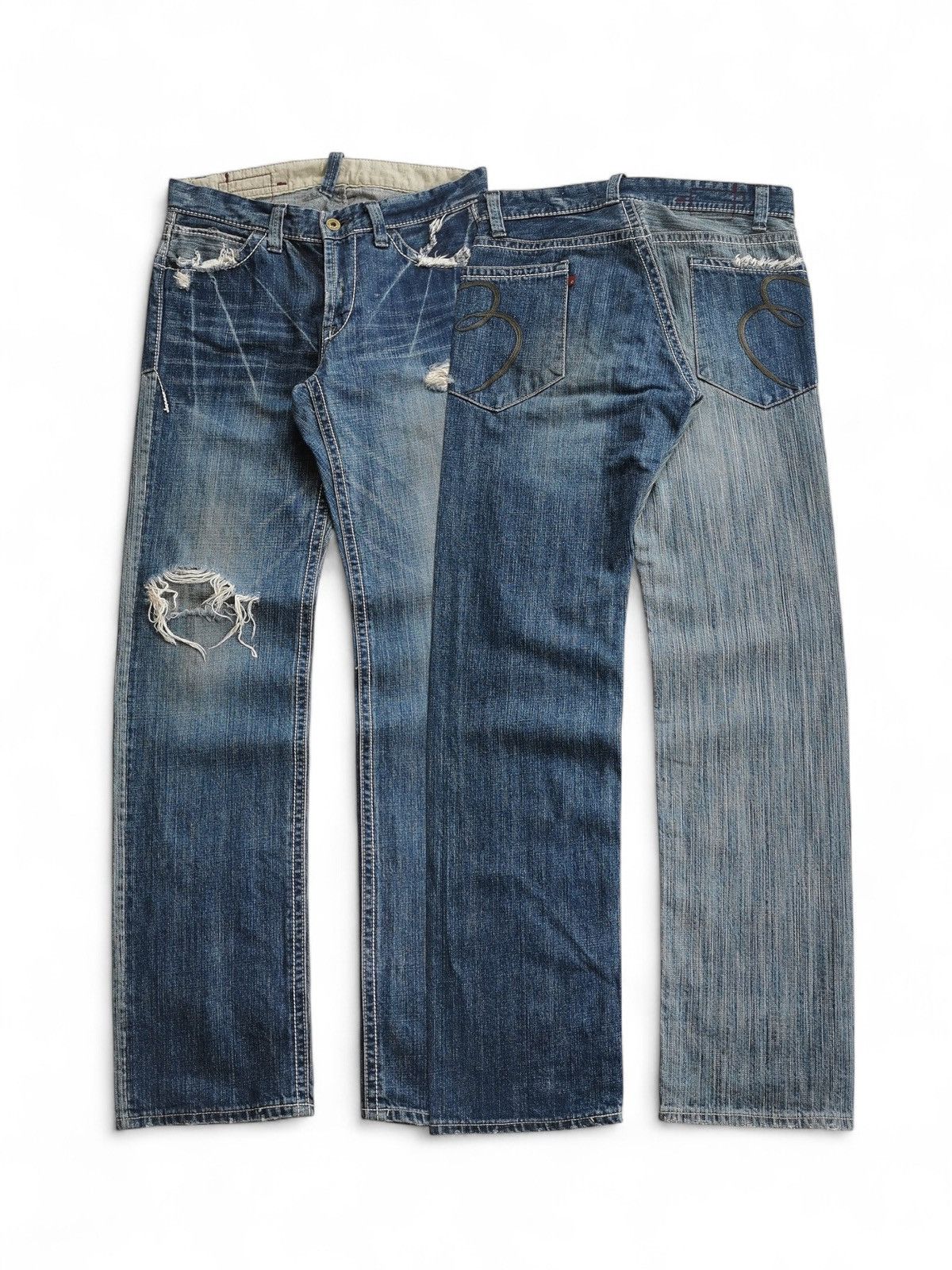 Japanese Brand Vintage Japanese Brand Style Kapital Port Patchwork Jeans Size US 30 / EU 46 - 1 Thumbnail