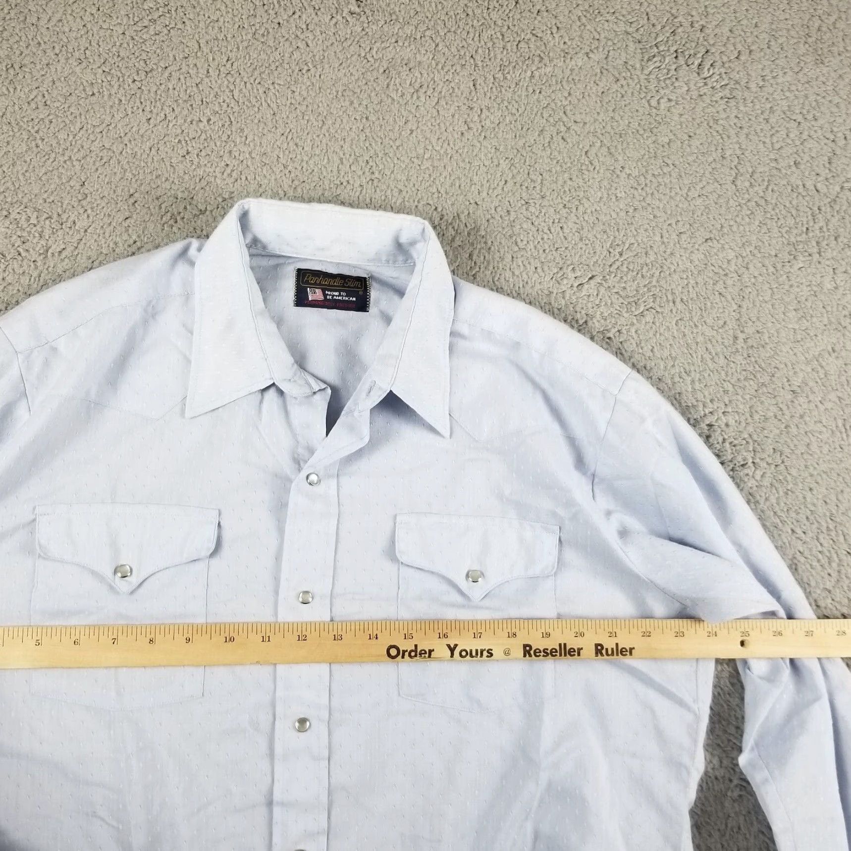 Vintage VINTAGE Panhandle Slim Men’s XL Cotton Polka Dot Pearl Snap Shirt Western Cowboy 80s 90s Classic Size US XL / EU 56 / 4 - 5 Thumbnail