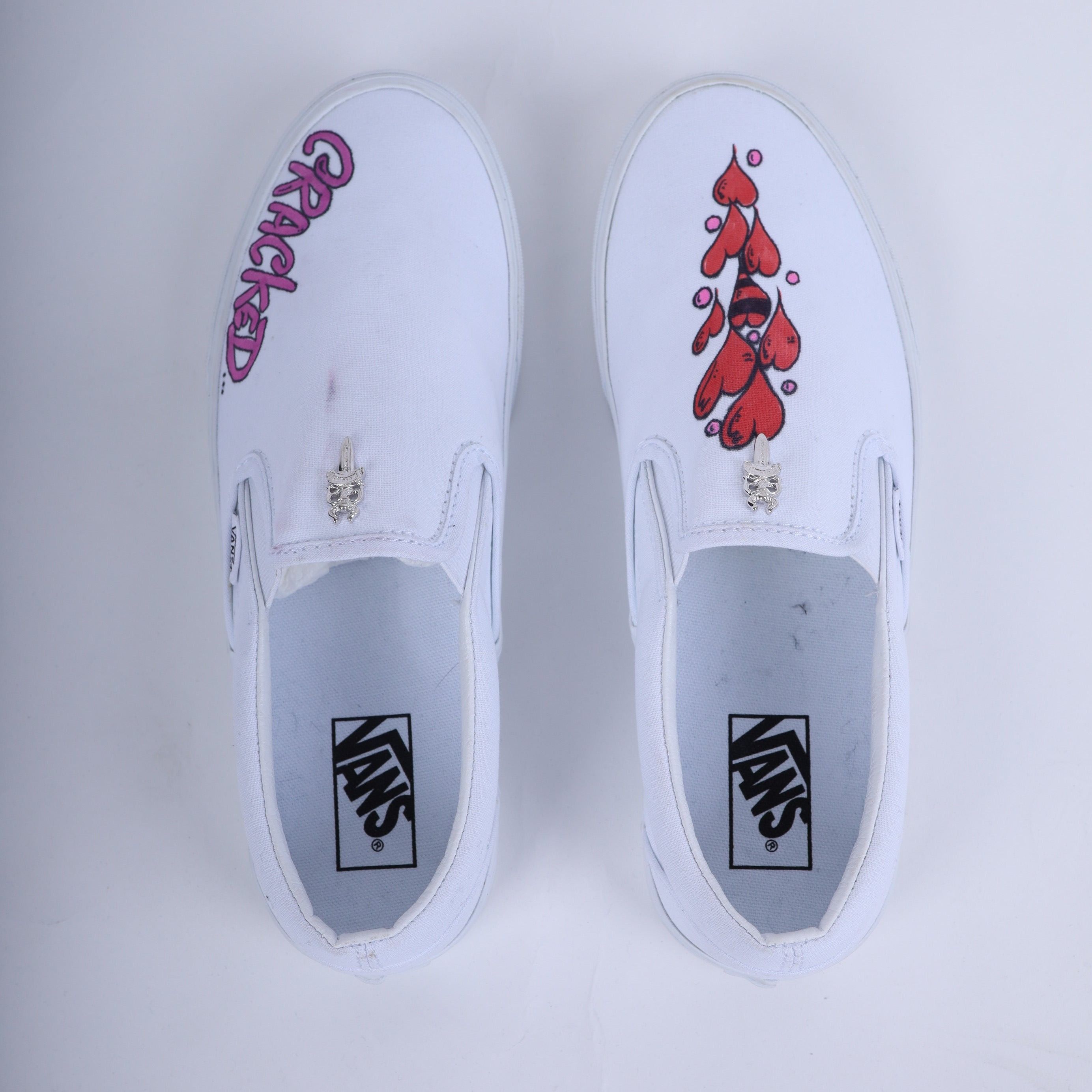 Chrome Hearts CHROME HEARTS X MATTY BOY HAND PAINTED VANS SLIP ONS Size US 10 / EU 43 - 8 Thumbnail