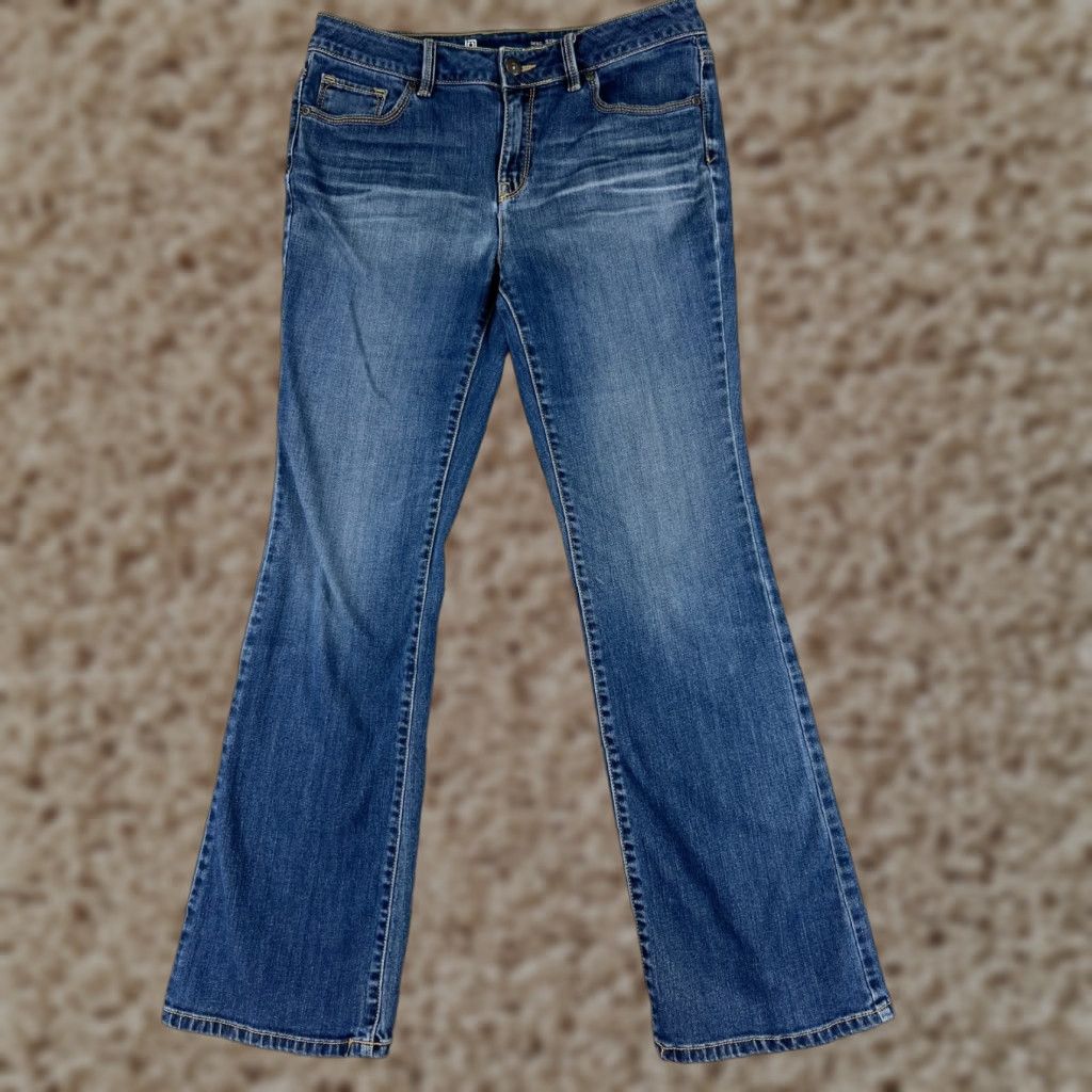 Liz Claiborne Liz Claiborne Jeans Womens Bootcut Denim Blue 28x30 Regular 6 Stretch 5-Pocket Zipper Vintage No (if needed) Size 28" / US 6 / IT 42 - 1 Thumbnail