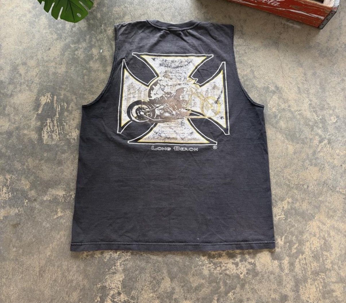 West Coast Choppers Vintage West Coast Choppers Cut Off T-Shirt Size US XL / EU 56 / 4 - 2 Thumbnail
