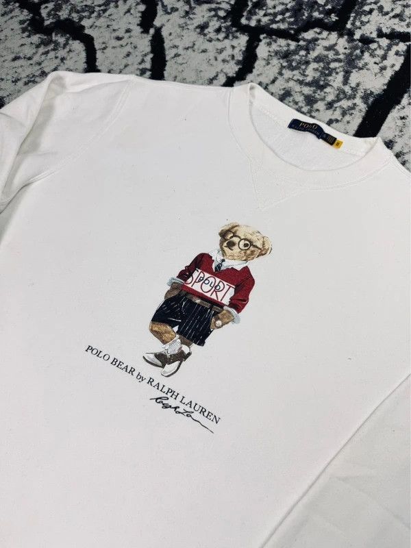 Ralph Lauren Polo Bear Ralph Lauren crewneck sweatshirt white color XL Size US XL / EU 56 / 4 - 3 Thumbnail