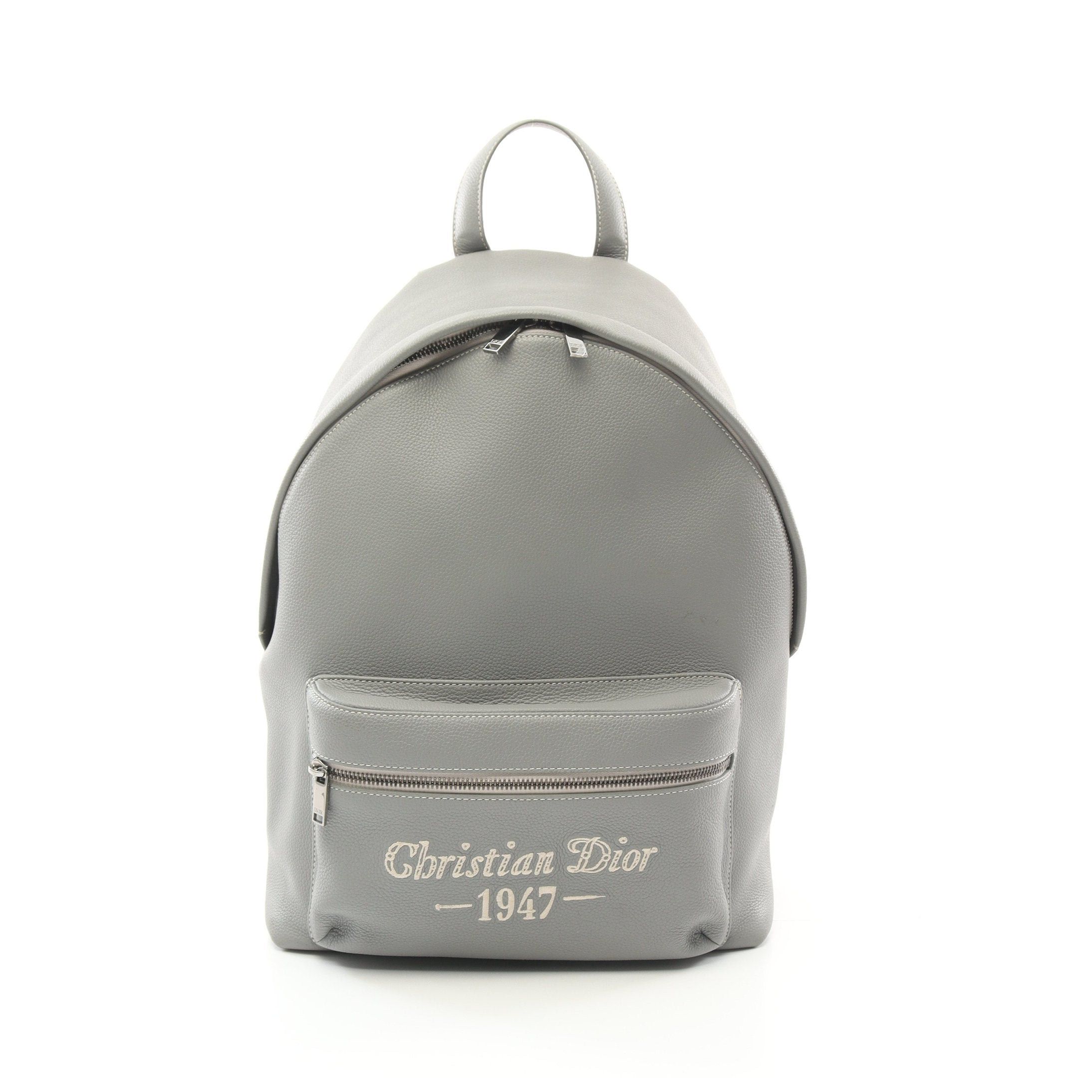 Dior Dior Rider Backpack Rucksack Leather Gray Size ONE SIZE - 1 Thumbnail