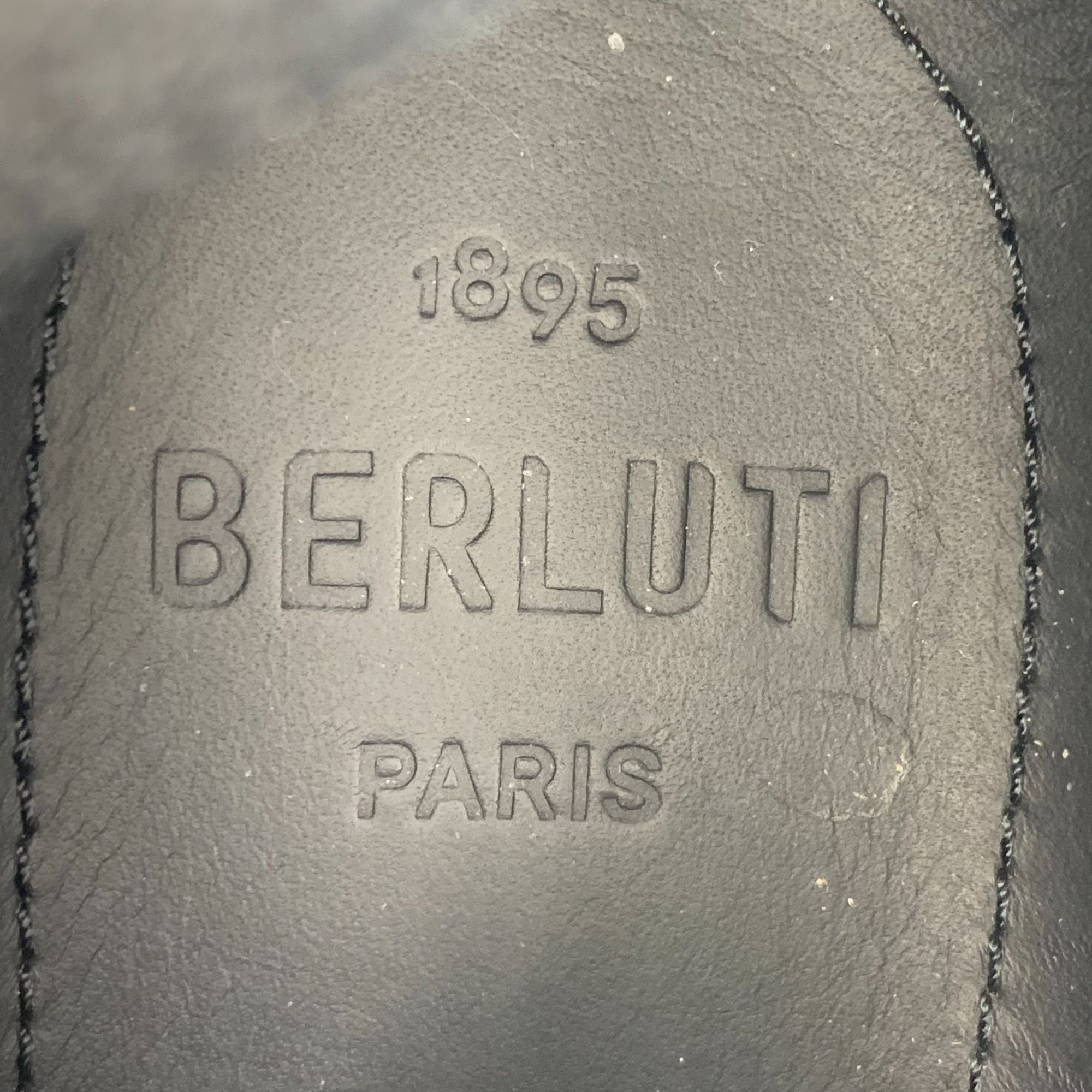 Berluti Berluti 1895 Paris White & Black Leather Lace-Up Sneakers 