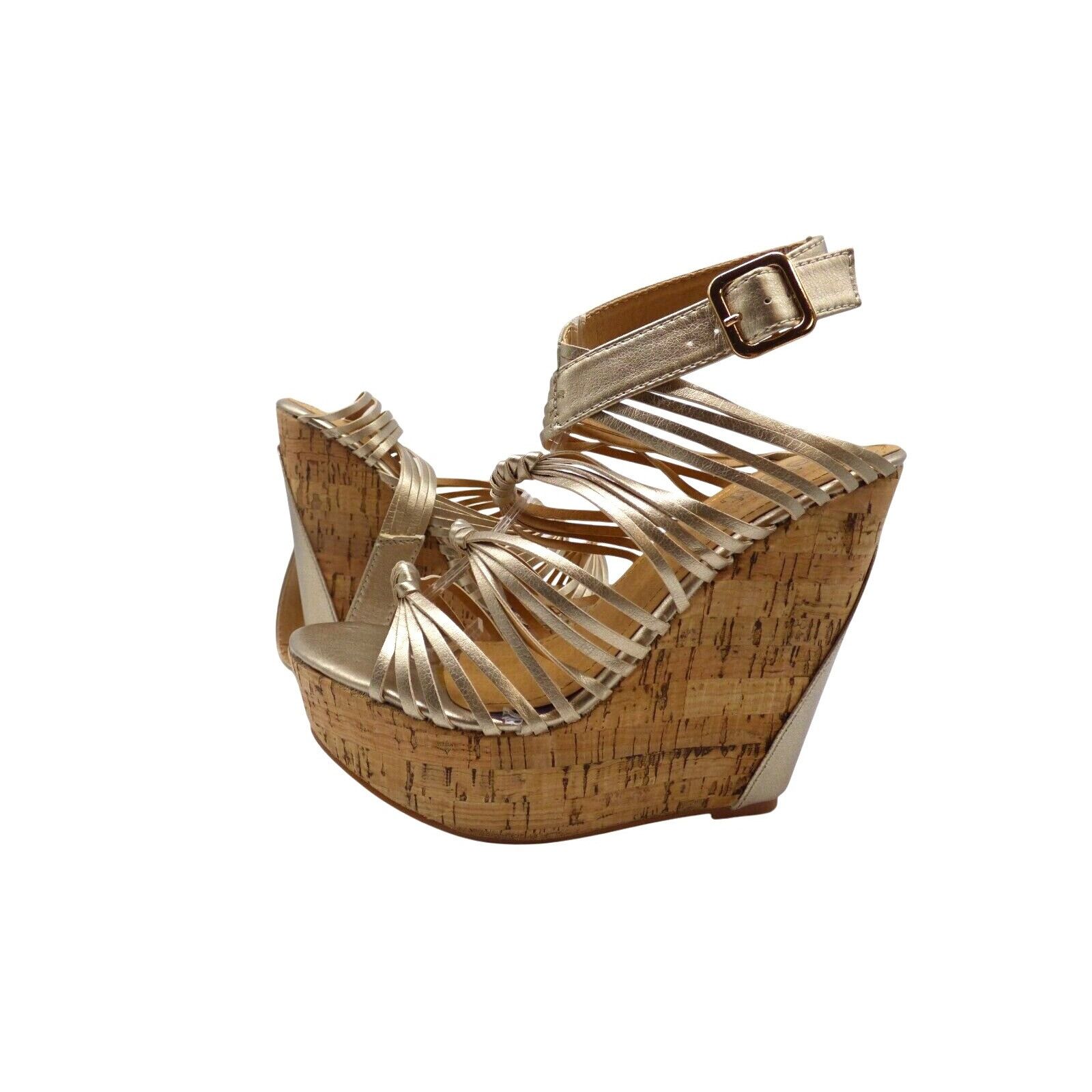 Other Relent Agneta Cork Wedge Sandals, US 7-1/2; Gold Size US 7.5 / IT 37.5 - 5 Thumbnail