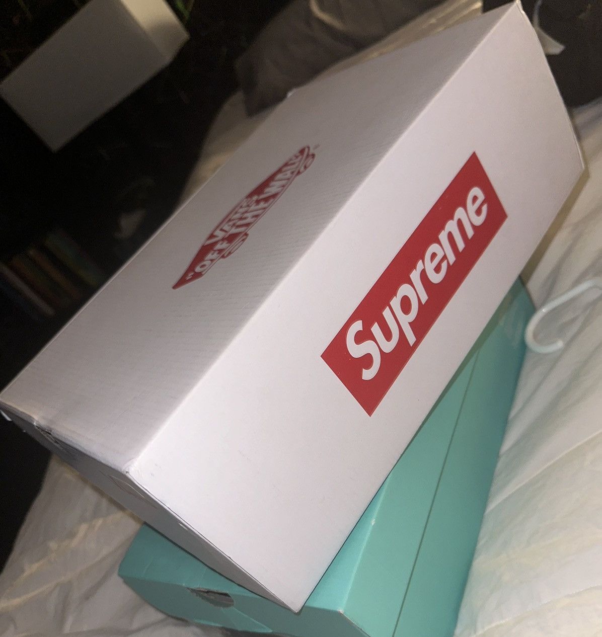 Supreme × Vans VANS X SUPREME “Sk8-Hi Reissue” Black Denim Shoes *Deadstock Size US 9 / EU 42 - 9 Thumbnail