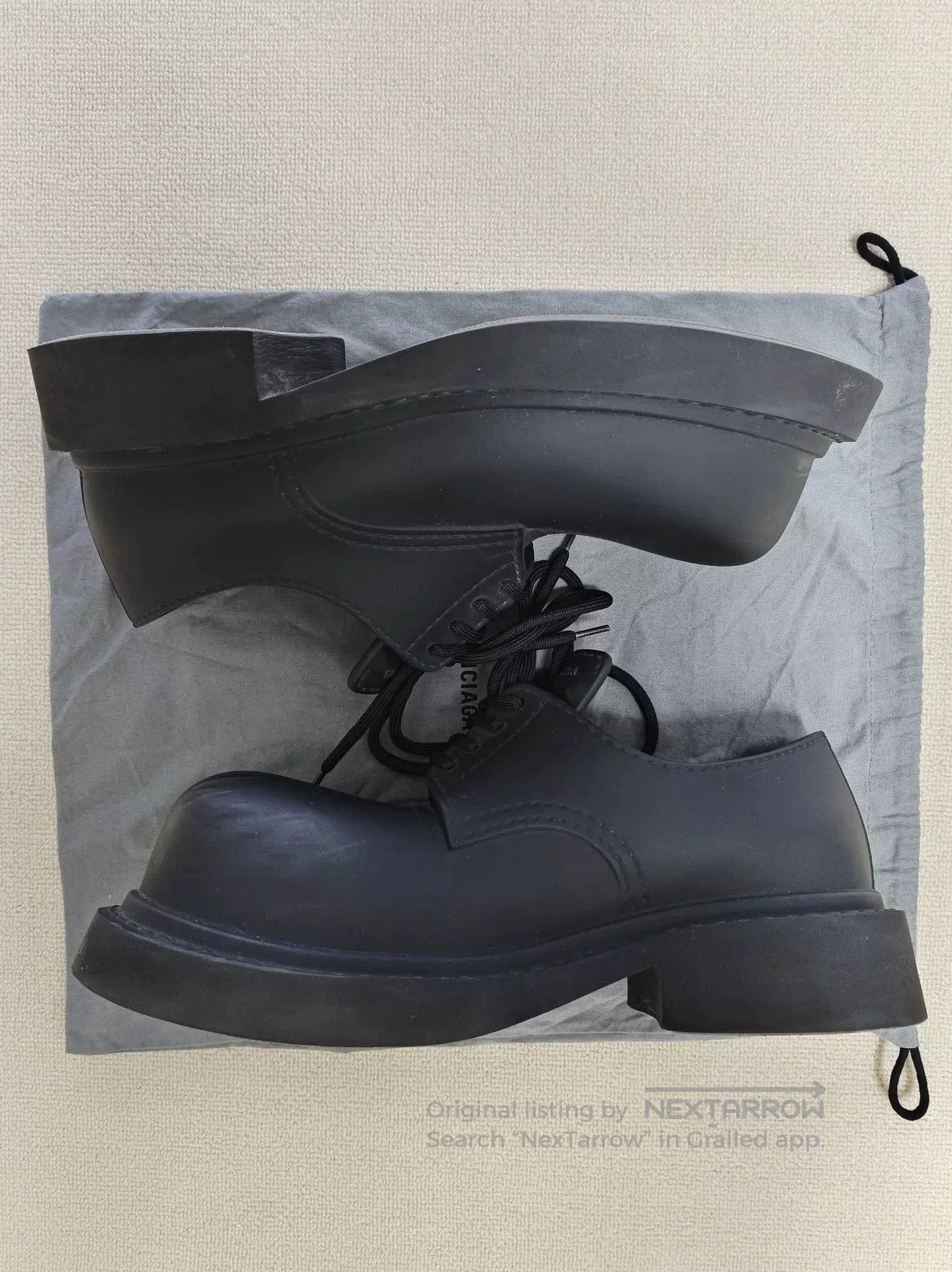 Balenciaga balenciaga black steroid derby shoes. Size US 8.5 / EU 41-42 - 2 Thumbnail