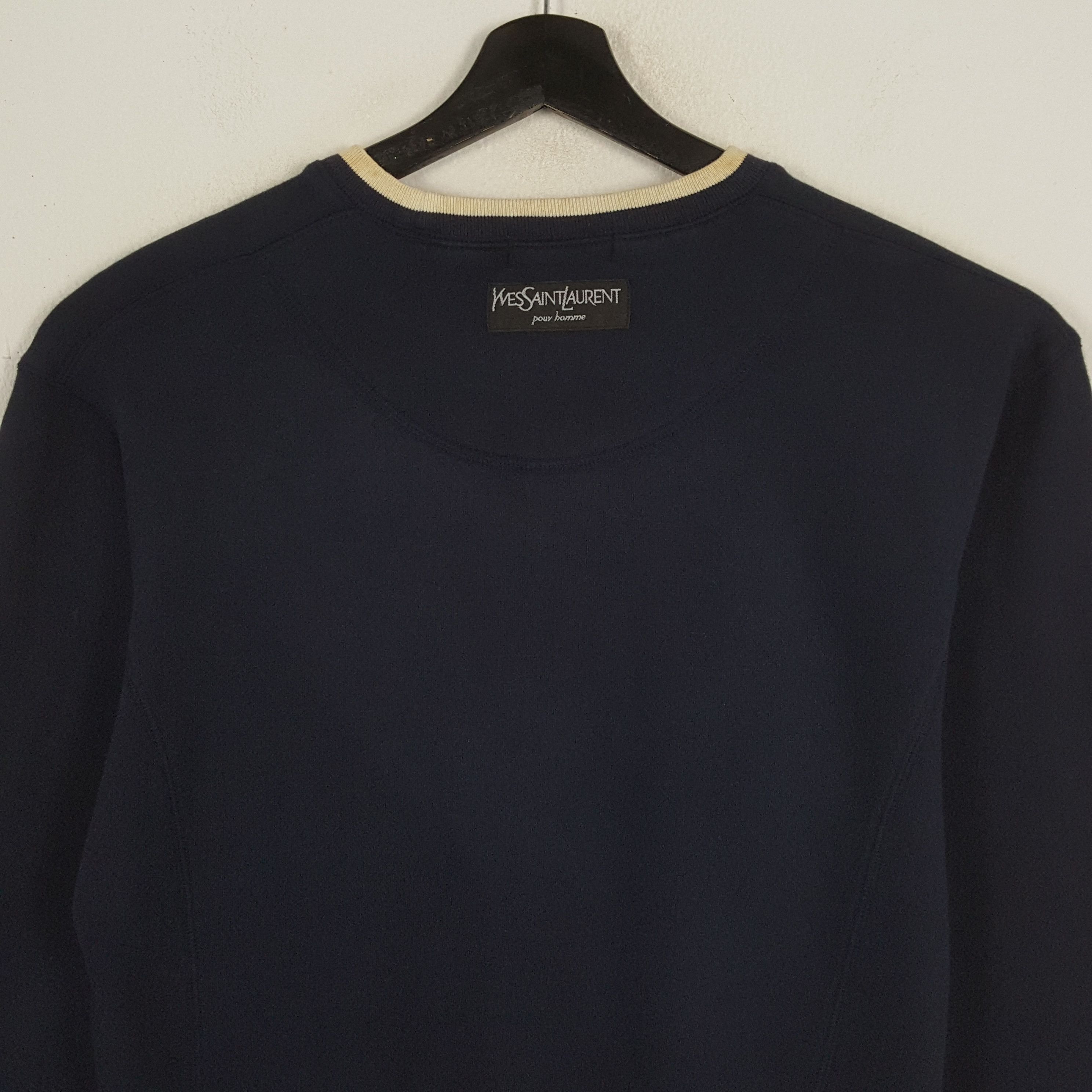 Vintage × Yves Saint Laurent YVES SAINT LAURENT Luxury Brand Small Logo Sweatshirt Size US M / EU 48-50 / 2 - 4 Thumbnail