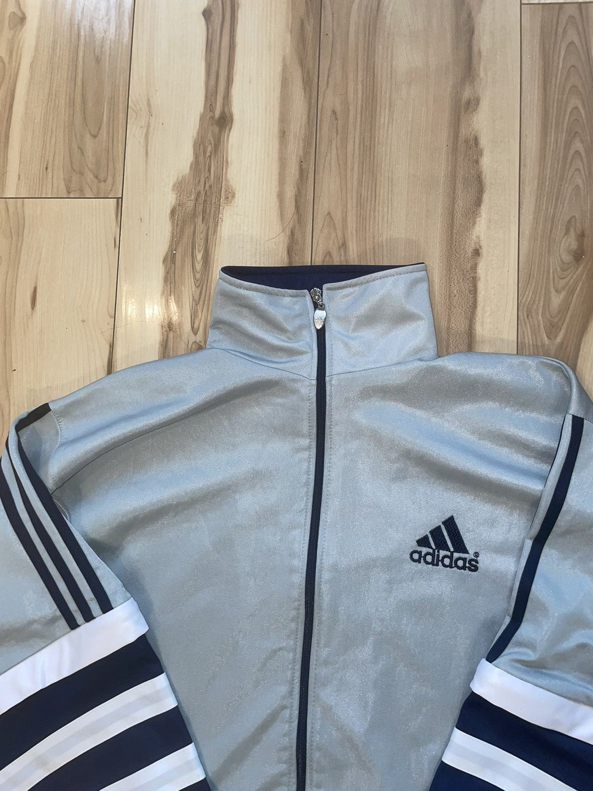 Adidas × Vintage Zip Sweatshirt Adidas Vintage 90s Size US XL / EU 56 / 4 - 4 Thumbnail