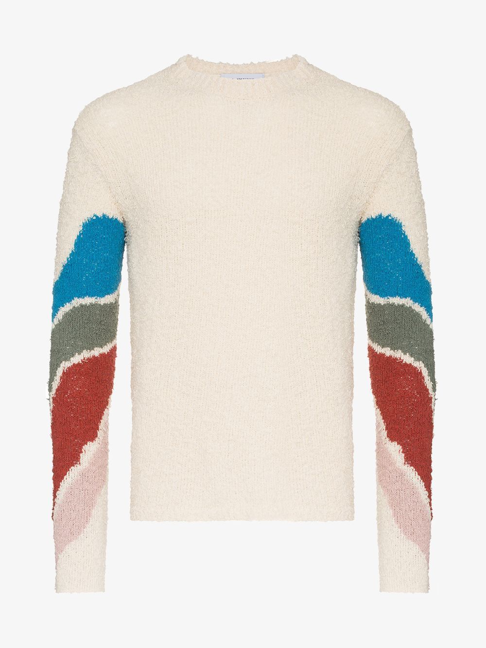 image of Kiko Kostadinov Intarsia Knit in Beige, Men's (Size Large)