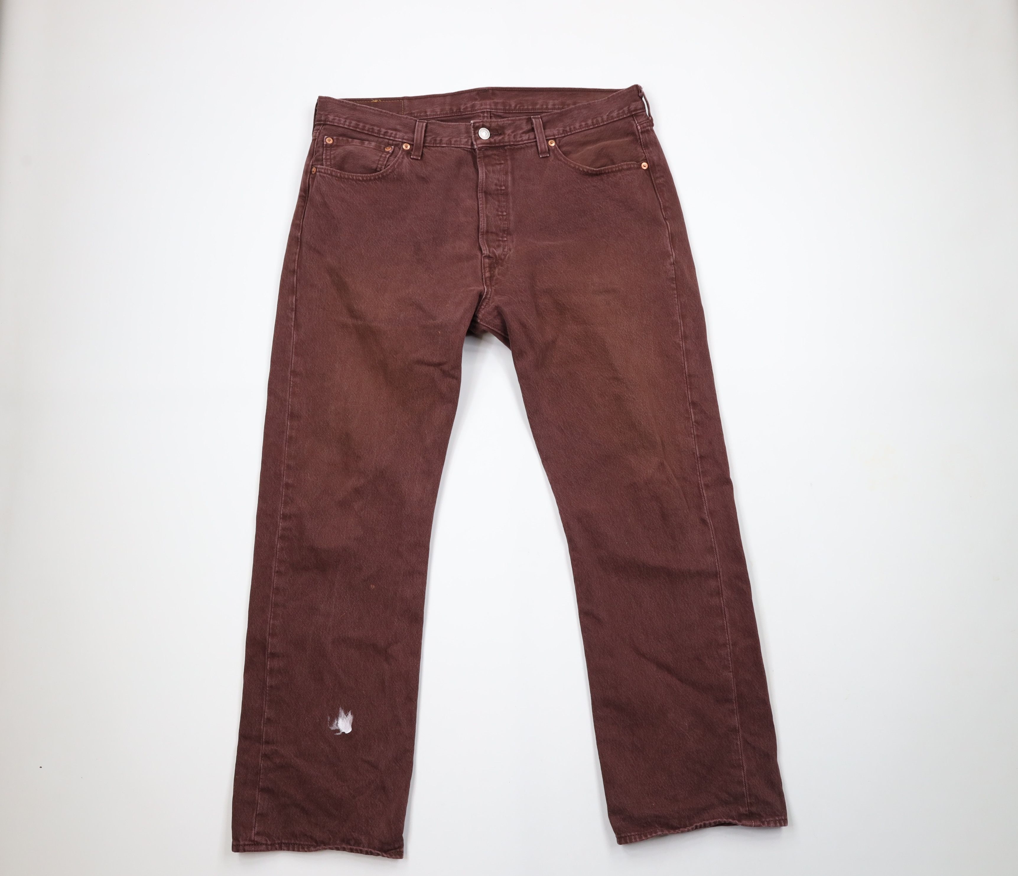 Levi's × Vintage Vintage Y2K Levis 501xx Button Fly Original Fit Jeans Red Size US 36 / EU 52 - 1 Thumbnail