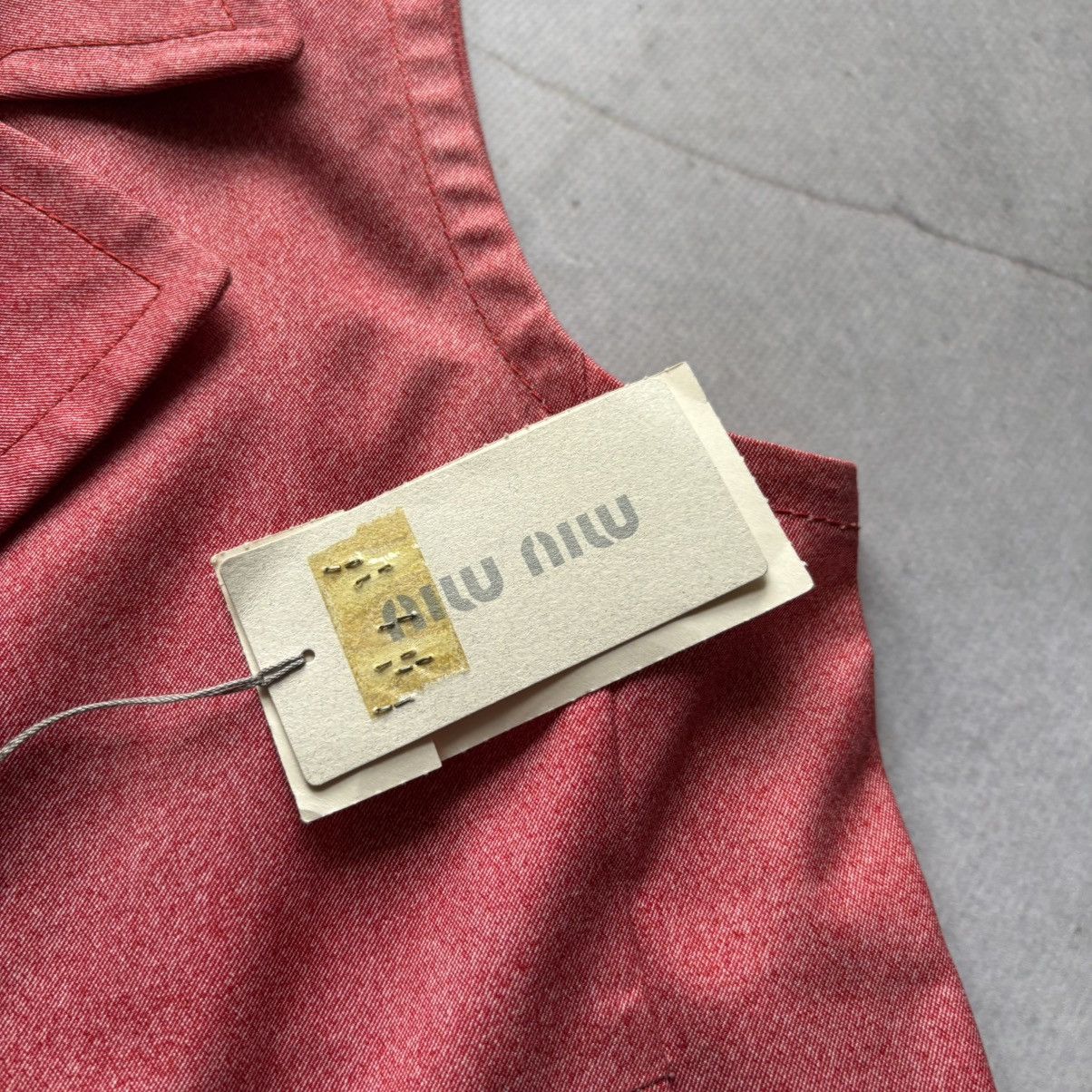 Miu Miu Archive SS1998 Miu Miu Runway vintage Double-Breasted Vest Size L / US 10 / IT 46 - 4 Thumbnail