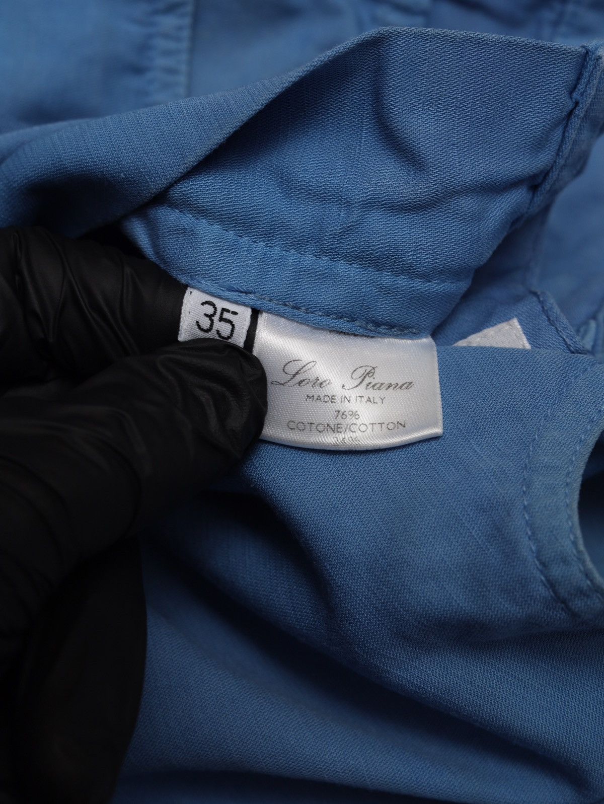 Loro Piana Loro Piana Sky Blue Cotton Linen Pants Trousers Size US 35 - 9 Thumbnail