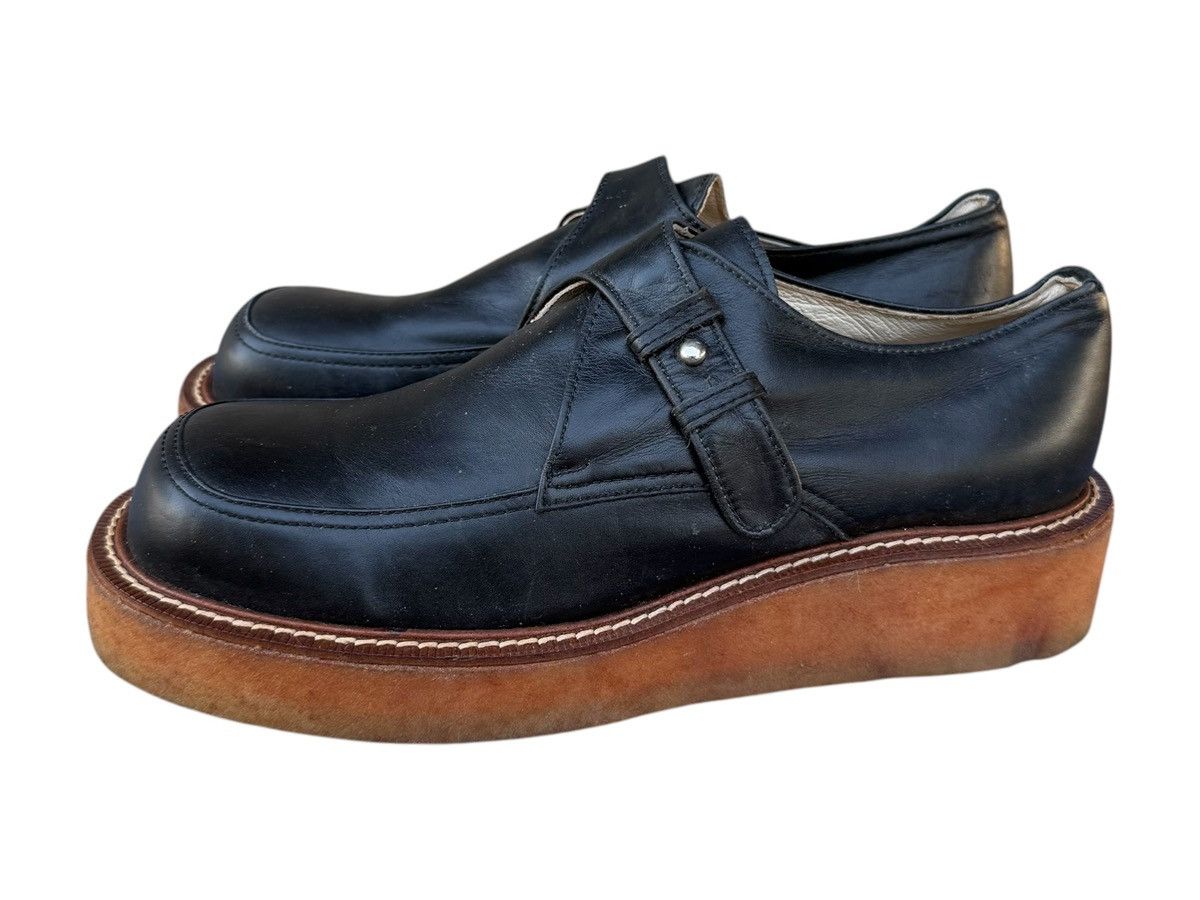 Japanese Brand × Y's × Yohji Yamamoto RARE Y’s Bis L’iMi By Yohji Yamamoto Leather Yam Shoes Size US 7 / EU 40 - 3 Thumbnail