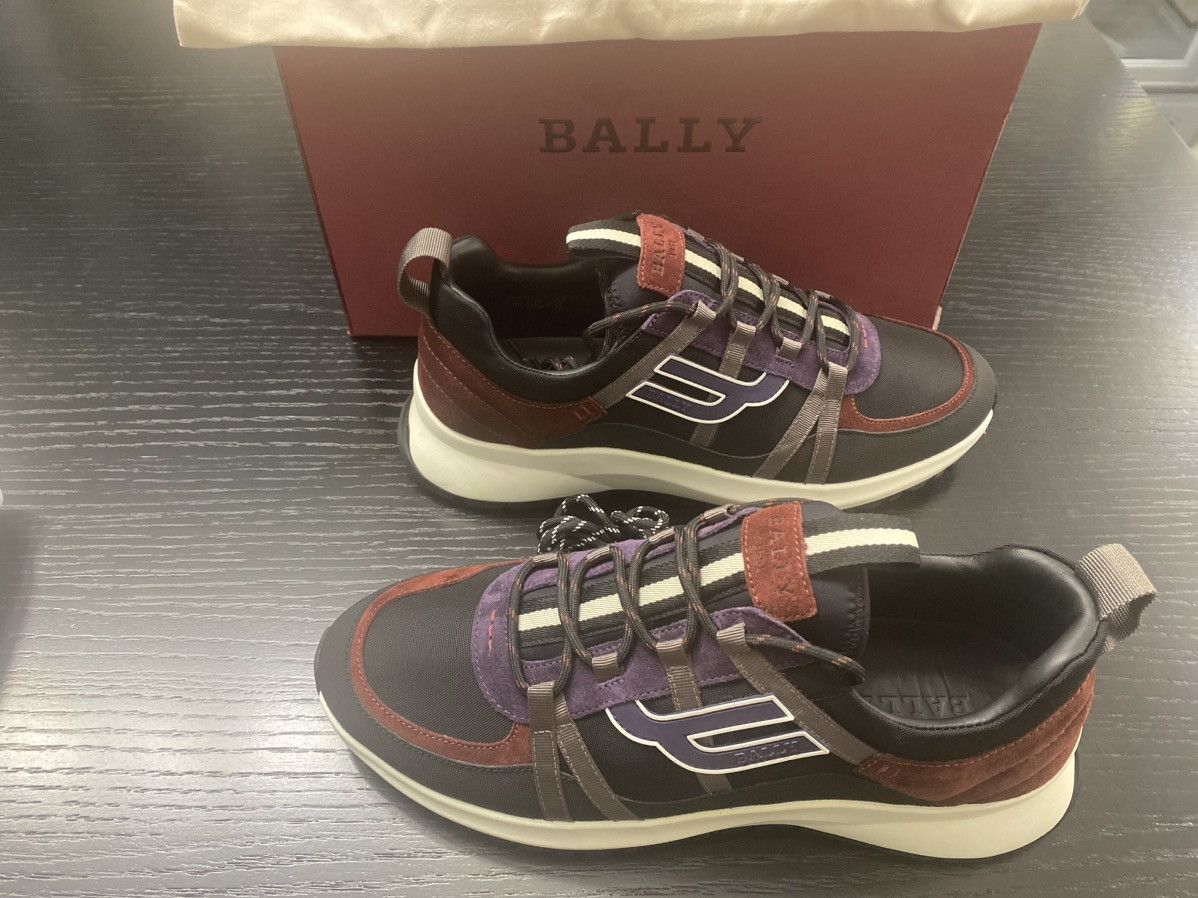 Bally Bally Damon 6301541 Black/Heritage Red Low Top Sneakers Size US 11 / EU 44 - 1 Thumbnail