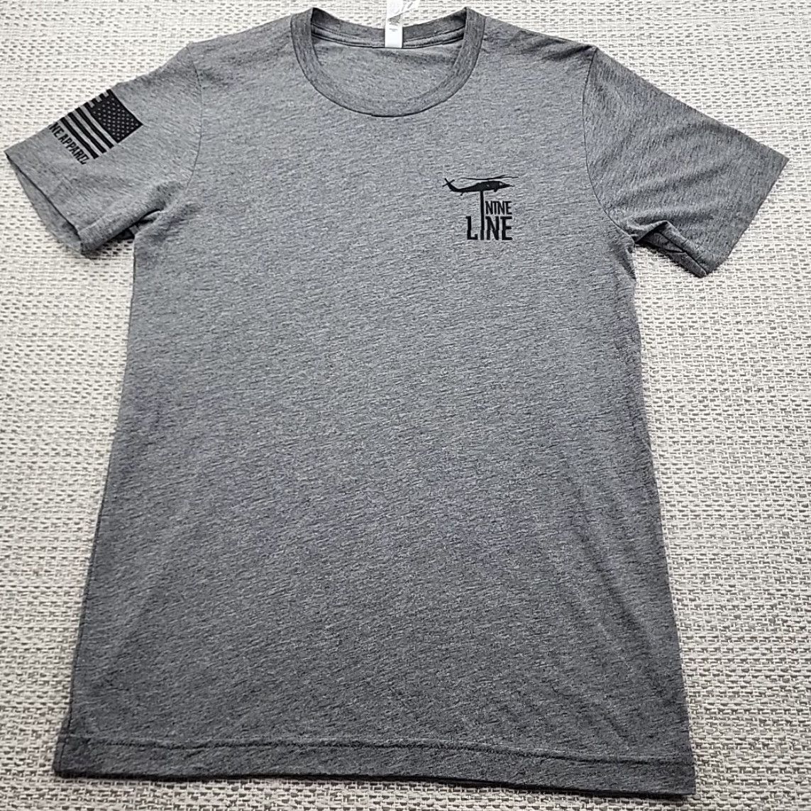 Born Nine Line T Shirt Adult Small Born Free 1776 Gray Short Sleeve Patriotic Graphic Print Military Classic Mens Size US S / EU 44-46 / 1 - 3 Thumbnail