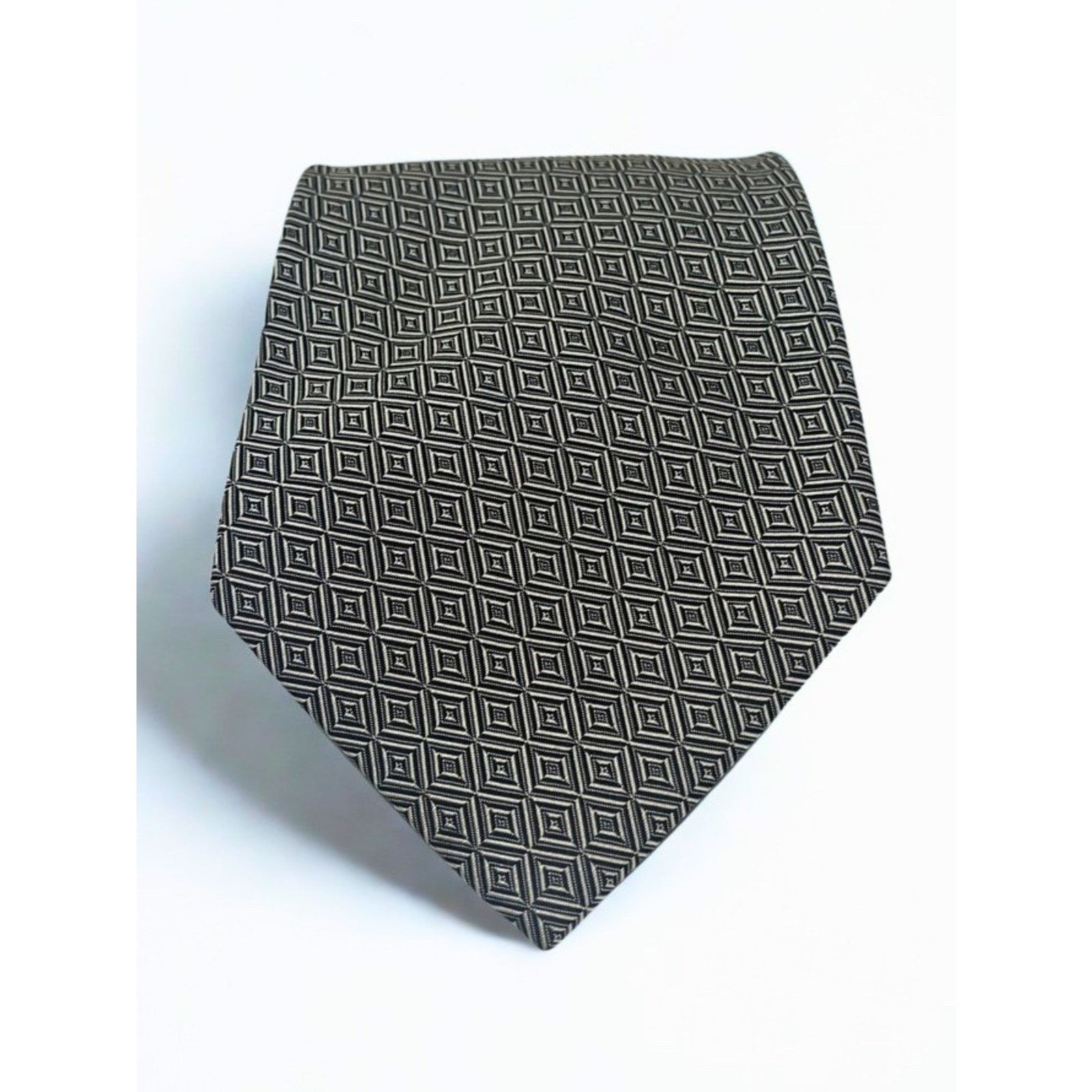 Polo Ralph Lauren Polo Ralph Lauren Handmade Silk Tie Geometric Diamond Size ONE SIZE - 5 Thumbnail