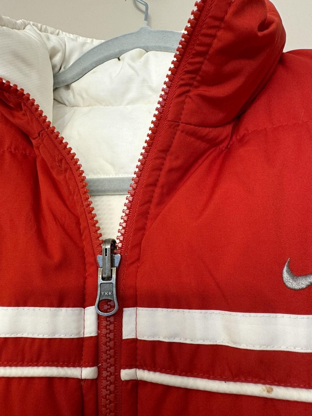Nike Nike vest 90s women’s down puffer 2 in 1 reversible red Size L / US 10 / IT 46 - 4 Thumbnail