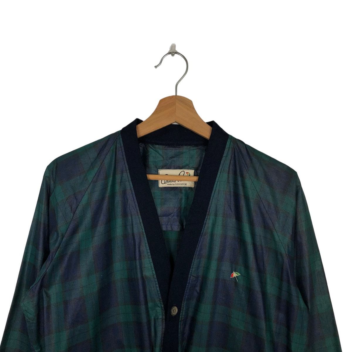 Japanese Brand VINTAGE CARDIGAN BOMBER JACKET ARNOLD PALMER TARTAN DESIGN Size US M / EU 48-50 / 2 - 2 Thumbnail