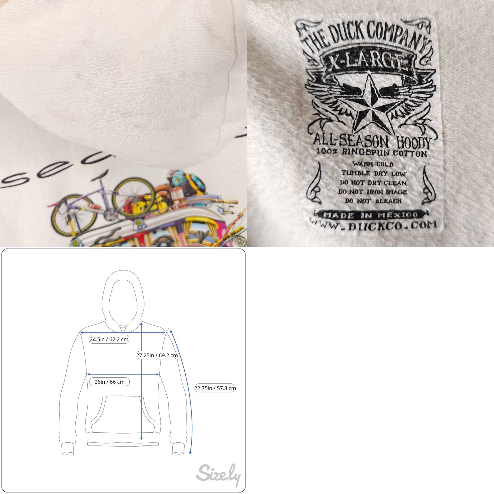 Vintage Sedona Road Trip Hoodie Mens XL White Travel Destination The Duck Company Size US XL / EU 56 / 4 - 8 Thumbnail