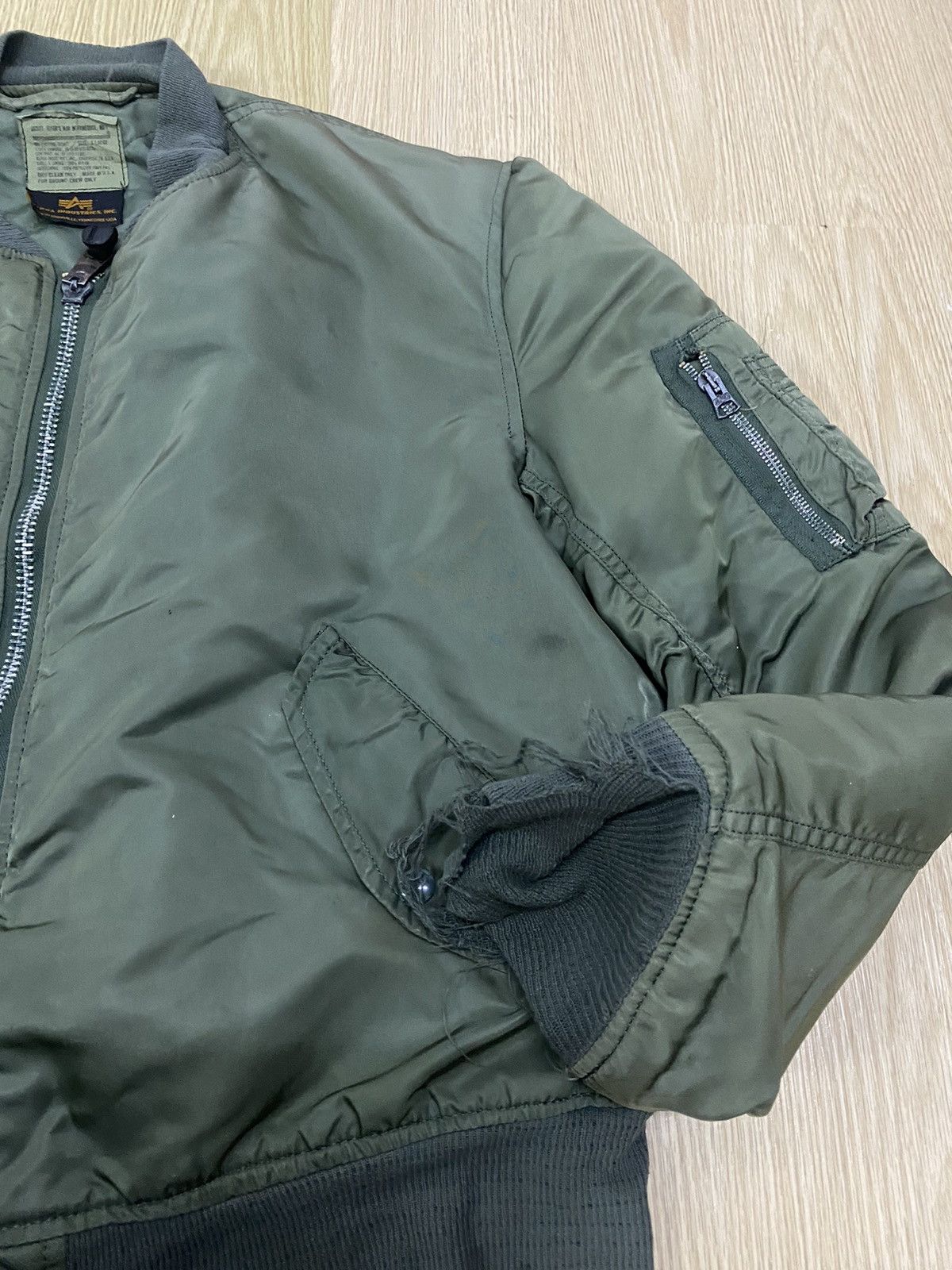 Alpha Industries Vintage 80’s Alpha Industries MA-1 flight jacket Size US XL / EU 56 / 4 - 4 Thumbnail
