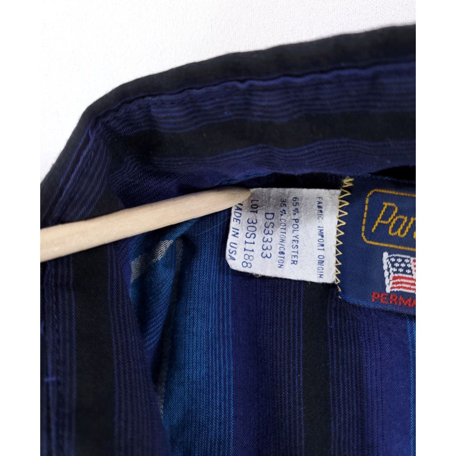 Vintage VINTAGE Panhandle Slim Pearl Snap Shirt Striped Blue Purple Made USA Mens 15.5/35 Long Sleeve Snap Mens Yellow? Size US L / EU 52-54 / 3 - 3 Thumbnail
