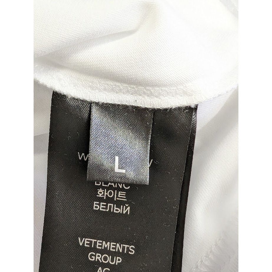 Vetements o1rshd1 Amor Fitted T-Shirt in White Size L / US 10 / IT 46 - 13 Thumbnail