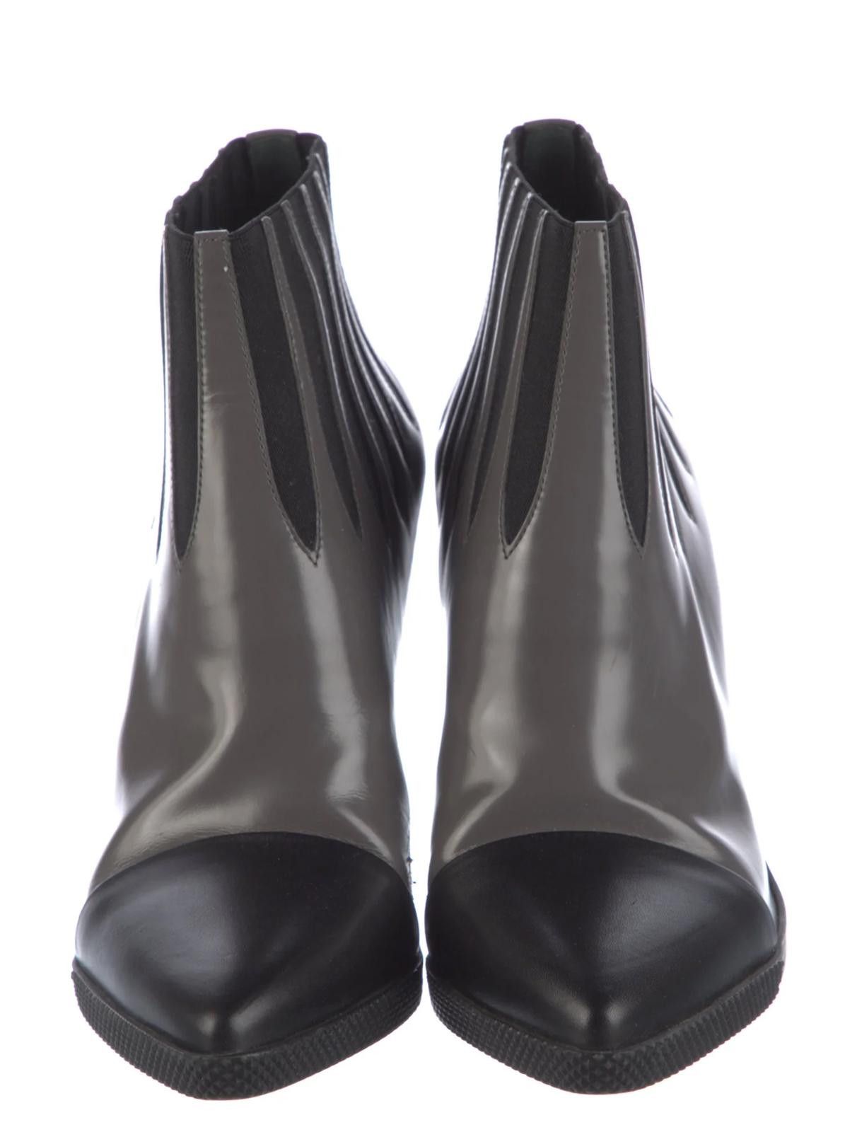 Louis Vuitton Louis Vuitton Leather Boots Two-Tone Colorblock Boots US6.5 Size US 6.5 / IT 36.5 - 3 Thumbnail