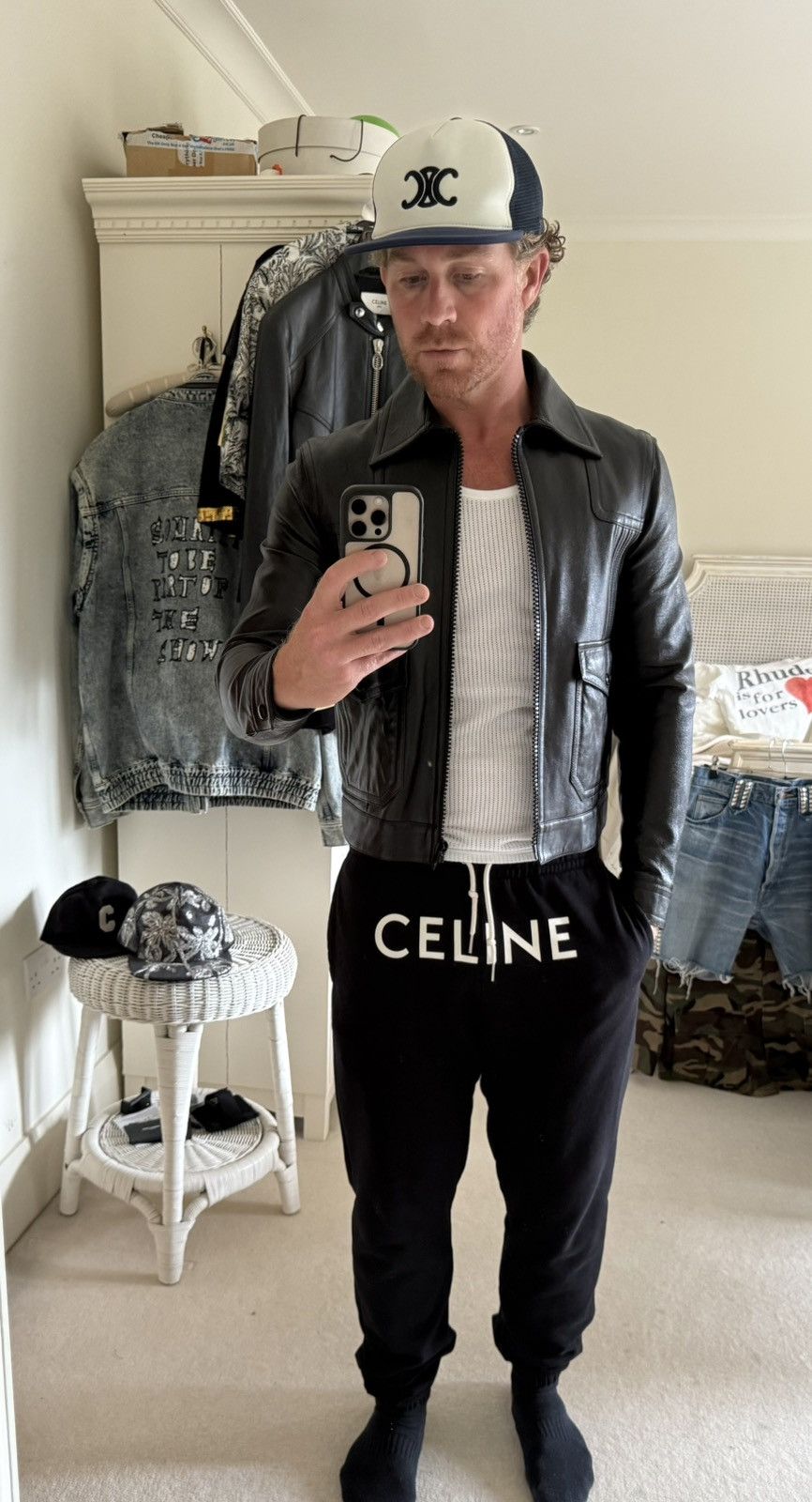 Celine Celine Paul blouson leather aviator jacket Hedi Slimane 44 Size US S / EU 44-46 / 1 - 9 Thumbnail