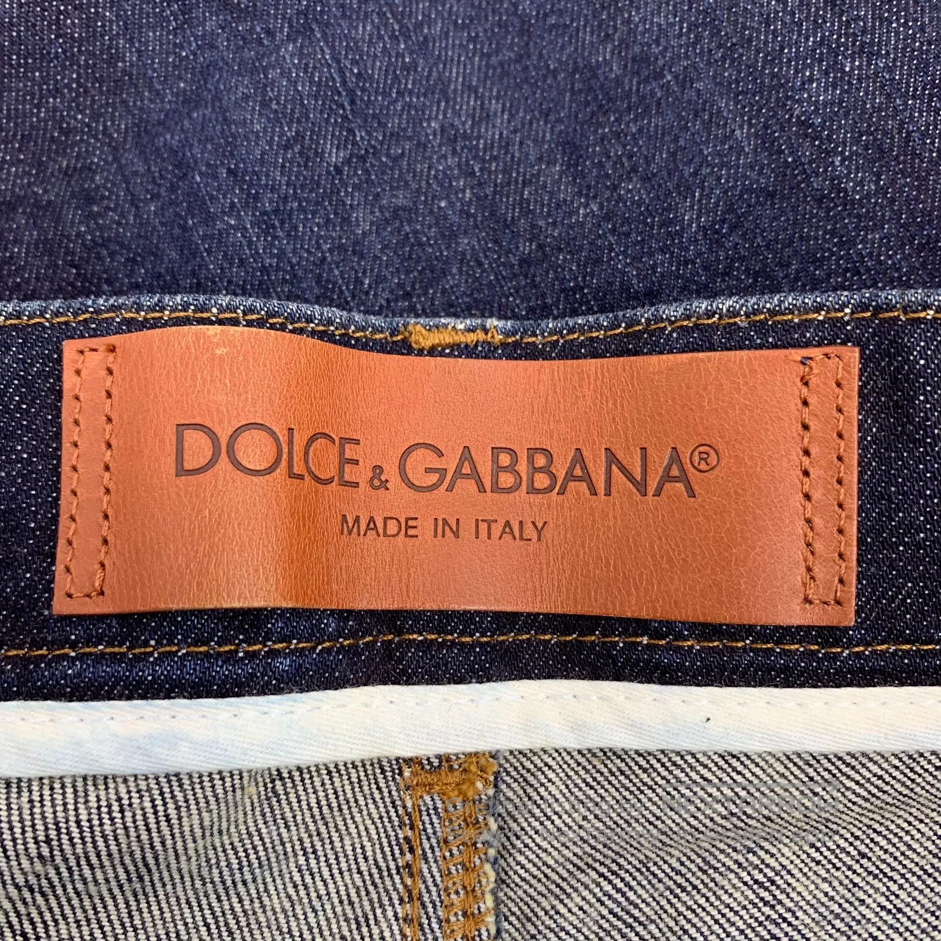 Dolce & Gabbana Dolce Gabbana Dark blue cotton casual denim long pants| Size US 32 / EU 48 - 5 Thumbnail