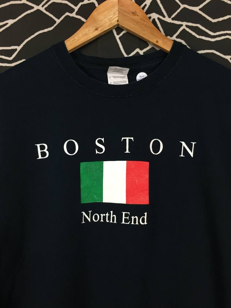 Gildan × Vintage Boston North End Italia Flag Graphic Tee Size US S / EU 44-46 / 1 - 3 Thumbnail