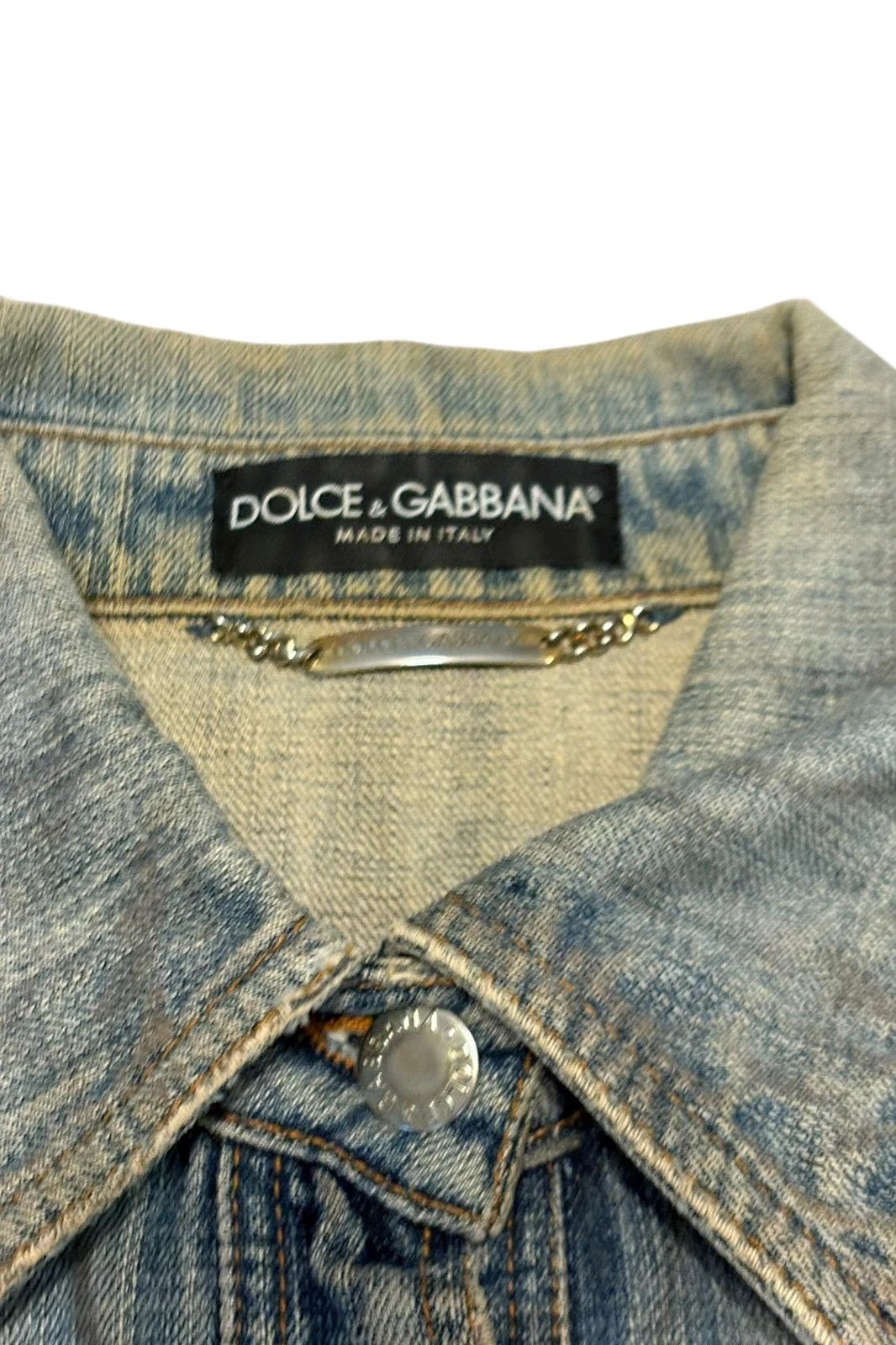 Dolce & Gabbana Dolce & Gabbana distressed blue multizip denim jacket Size S / US 4 / IT 40 - 2 Thumbnail