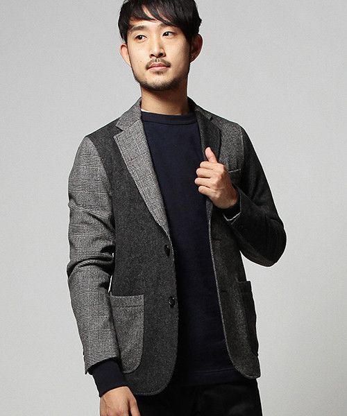 Beams Japan BEAMS - Crazy 3-B Wool Tailored Jacket Size 46R - 1 Thumbnail