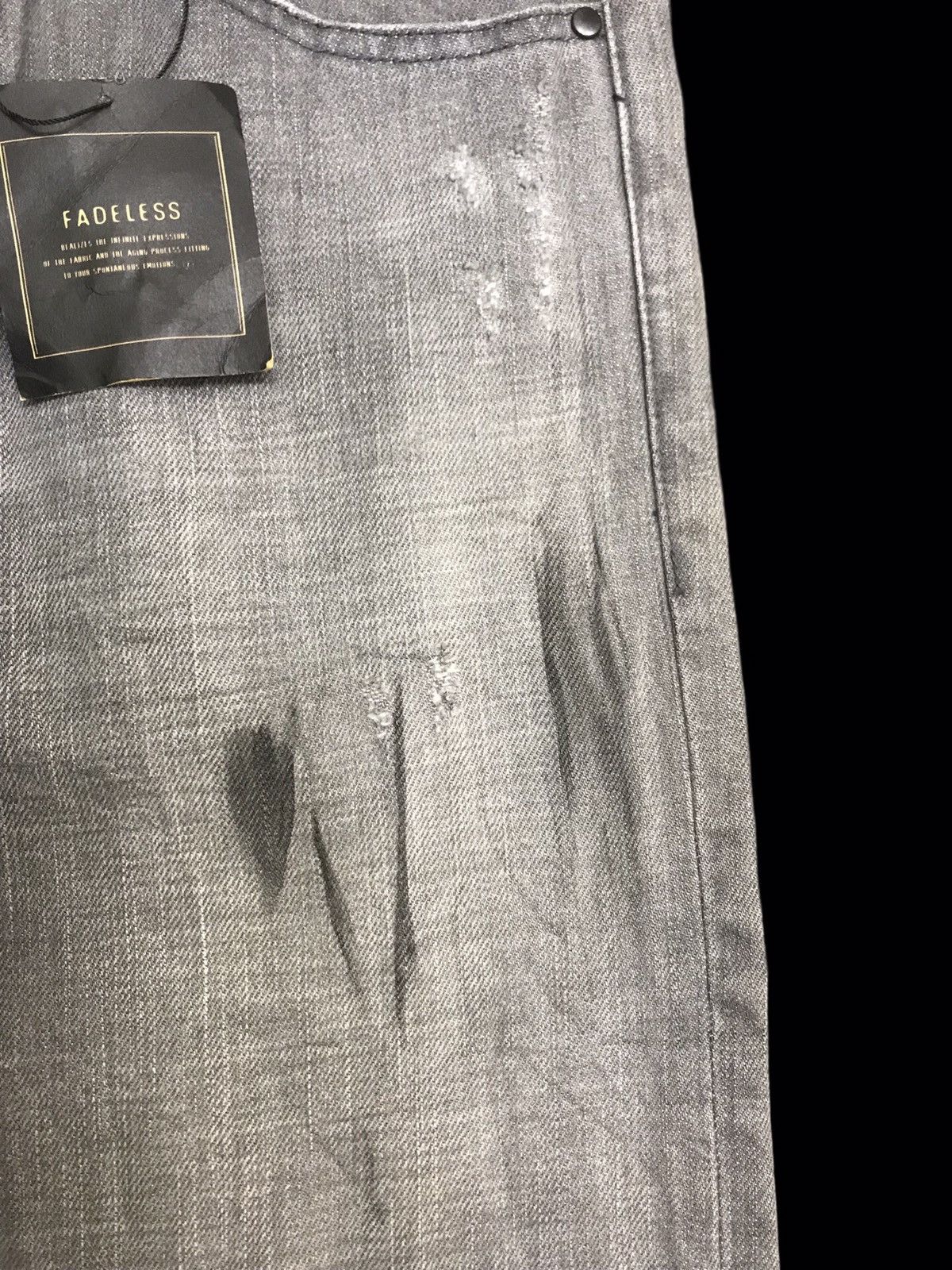 Fadeless 💥ARCHIVAL💥FADELESS JAPANESE DESIGNER DISTRESSED DENIM F160 Size US 28 / EU 44 - 8 Thumbnail