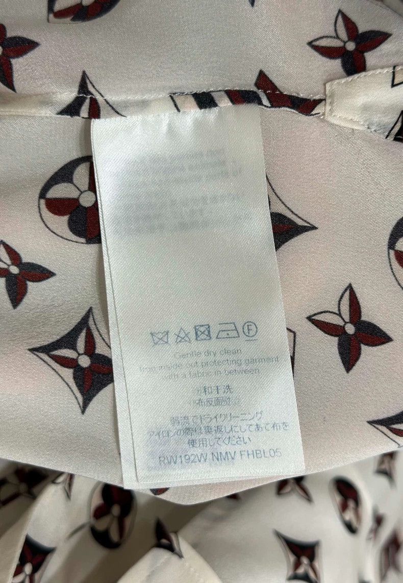 Louis Vuitton Louis Vuitton Printed Silk Shirt -2505 Size XS / US 0-2 / IT 36-38 - 7 Thumbnail